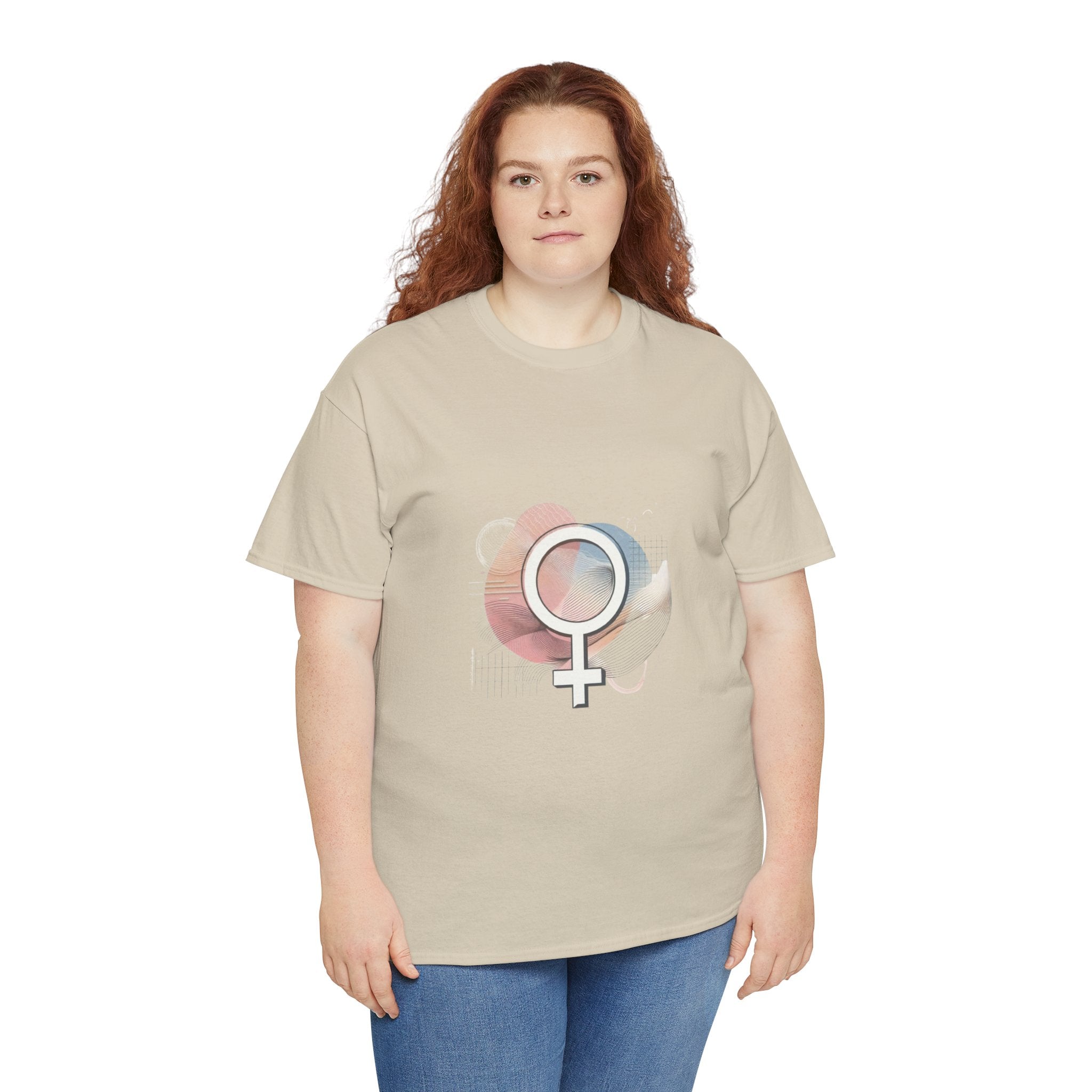 Artistic Female Symbol Unisex Heavy Cotton Tee