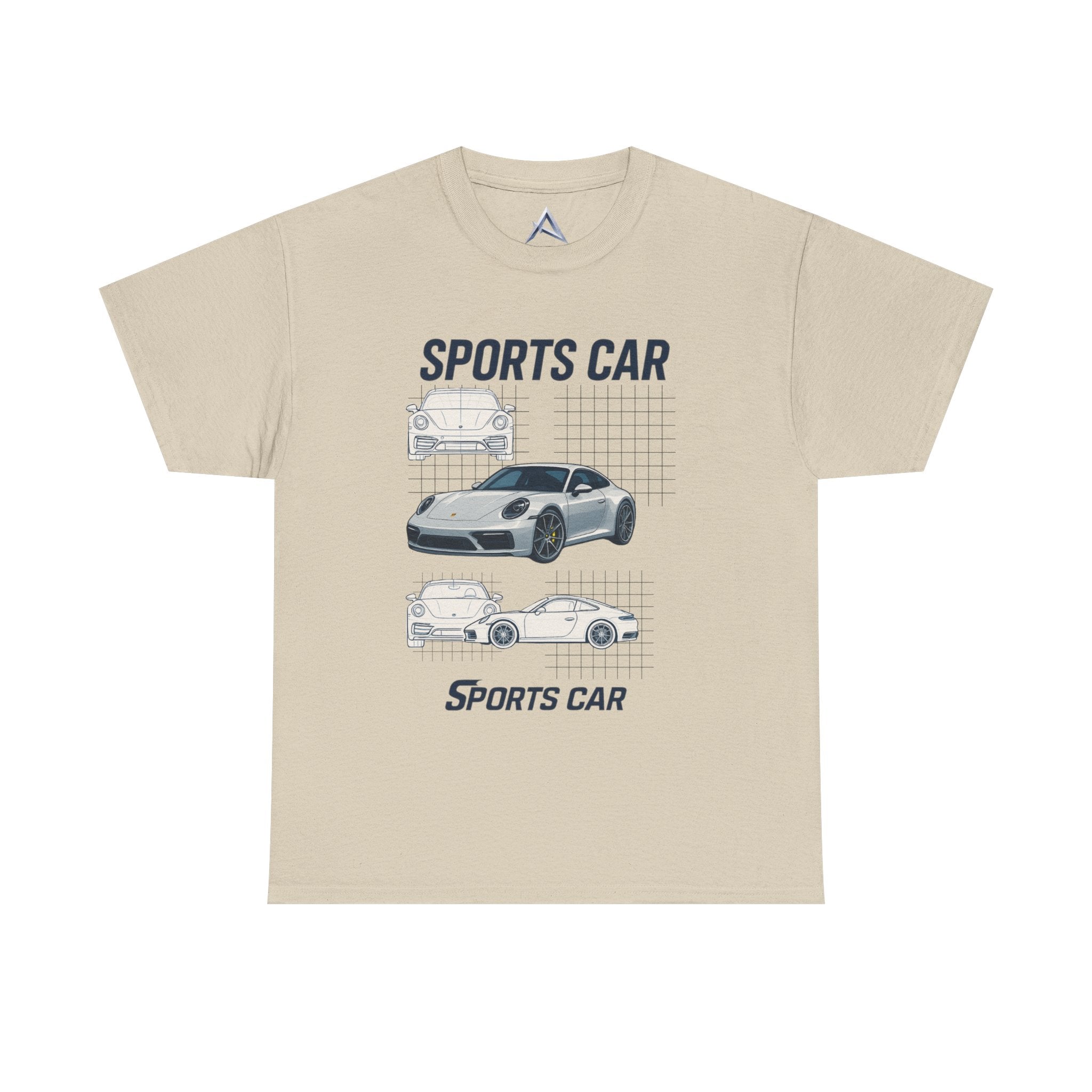 Sporty Car Graphic Heavy Cotton Tee