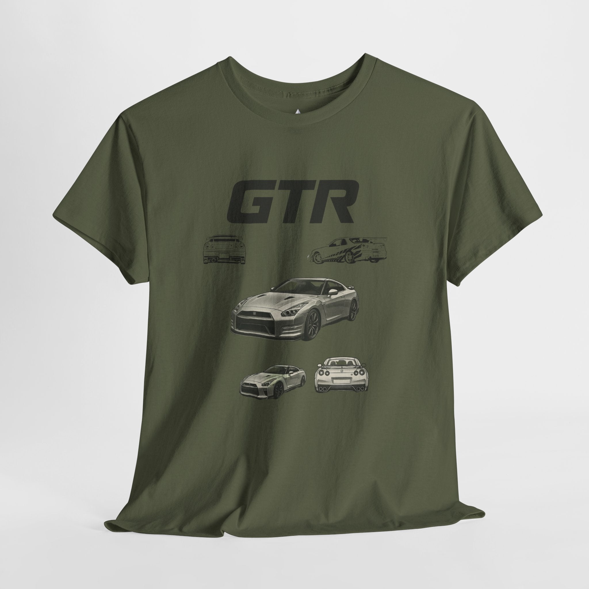 GTR Car Enthusiast Graphic Heavy Cotton Tee