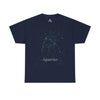 Aquarius Zodiac Astrology Unisex Heavy Cotton Tee