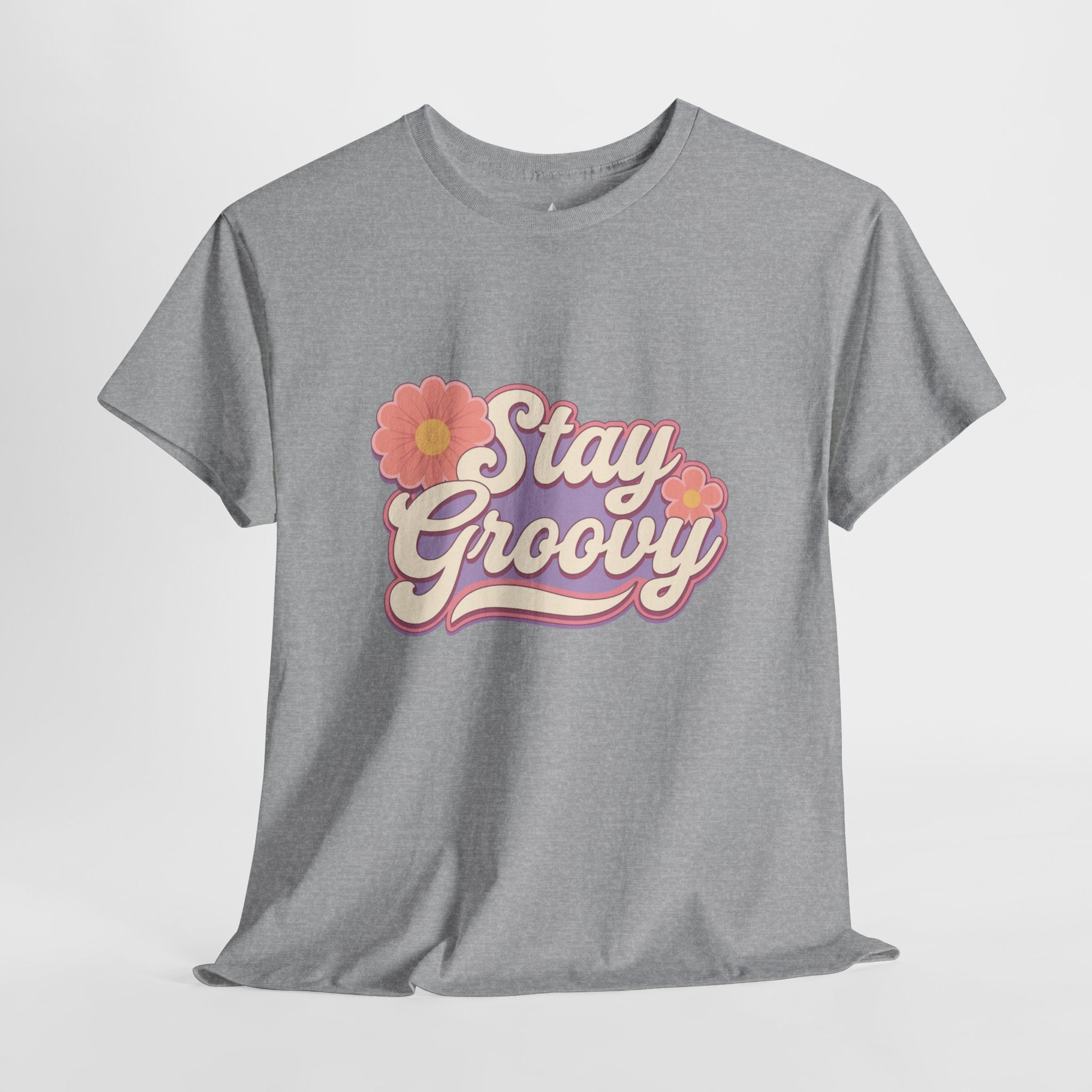 Stay Groovy Retro Unisex Heavy Cotton Tee