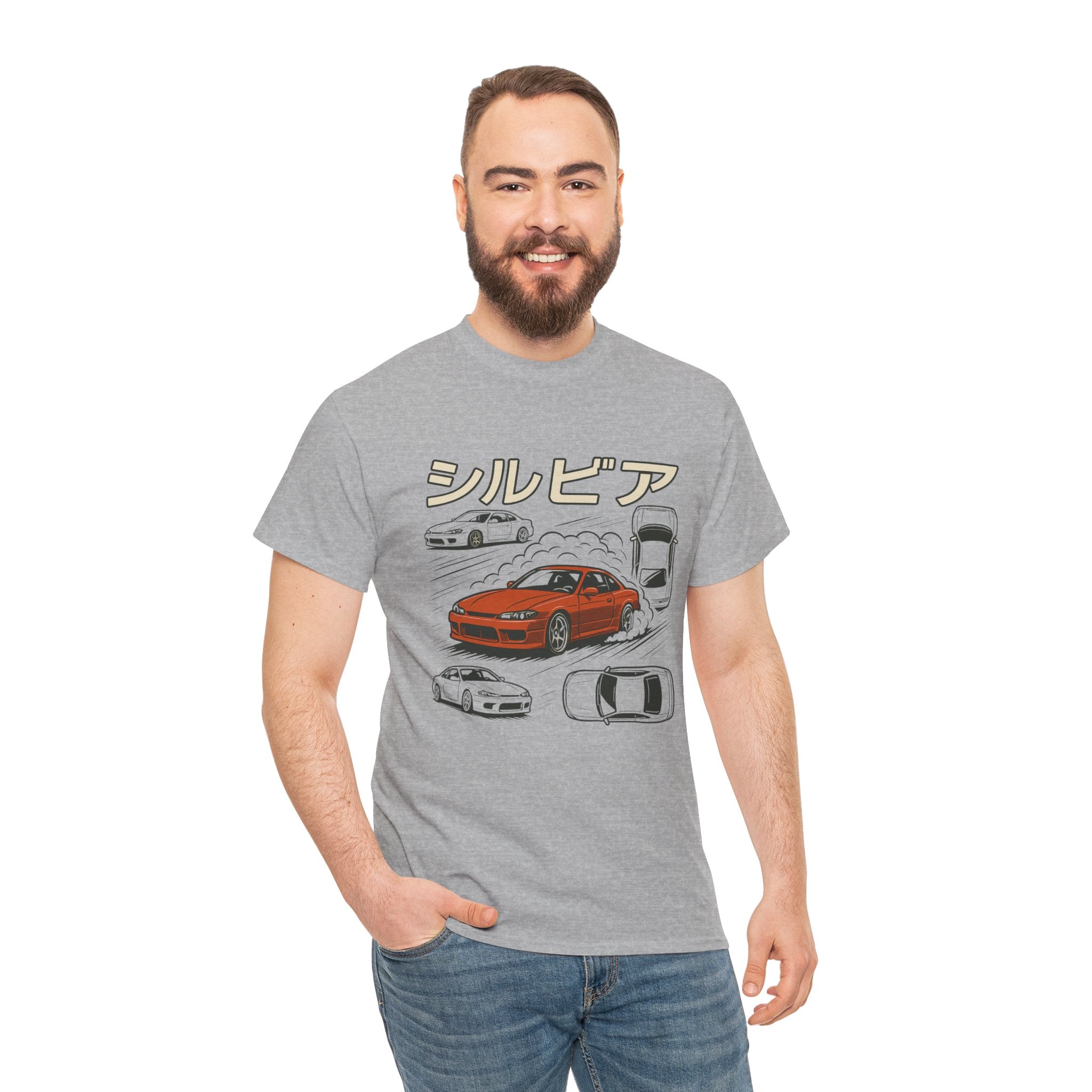 Stylish Car Graphic Unisex Heavy Cotton Tee