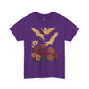 Floral Crane Unisex Heavy Cotton Tee