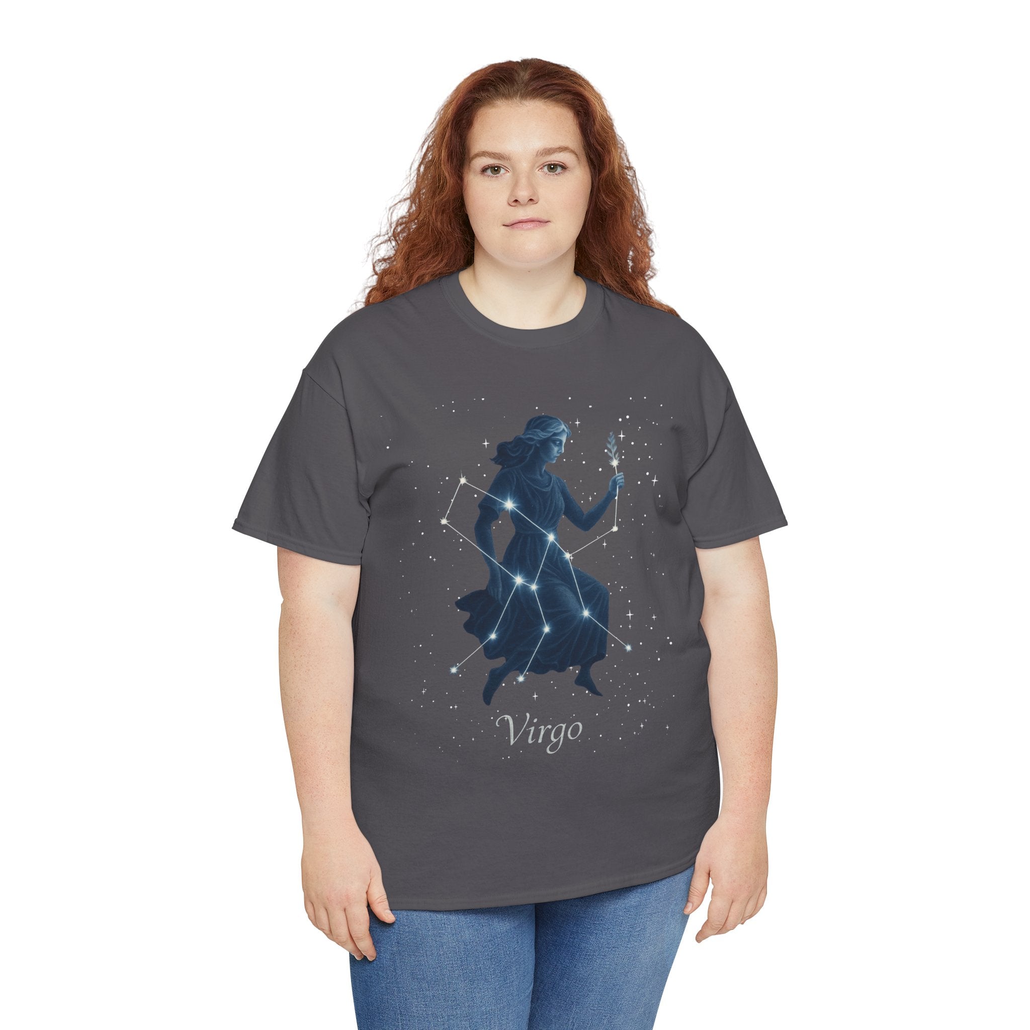 Virgo Zodiac Unisex Heavy Cotton Tee