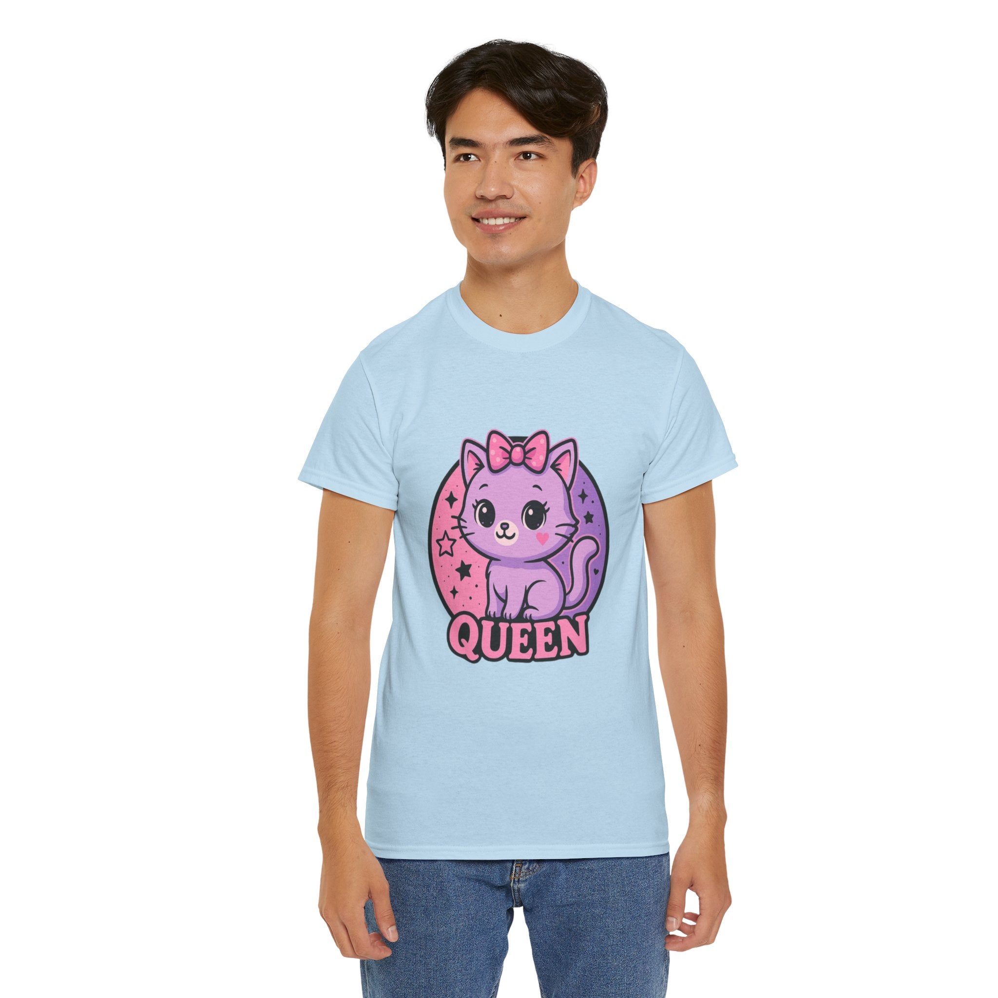 Cute Cat Queen Unisex Heavy Cotton Tee