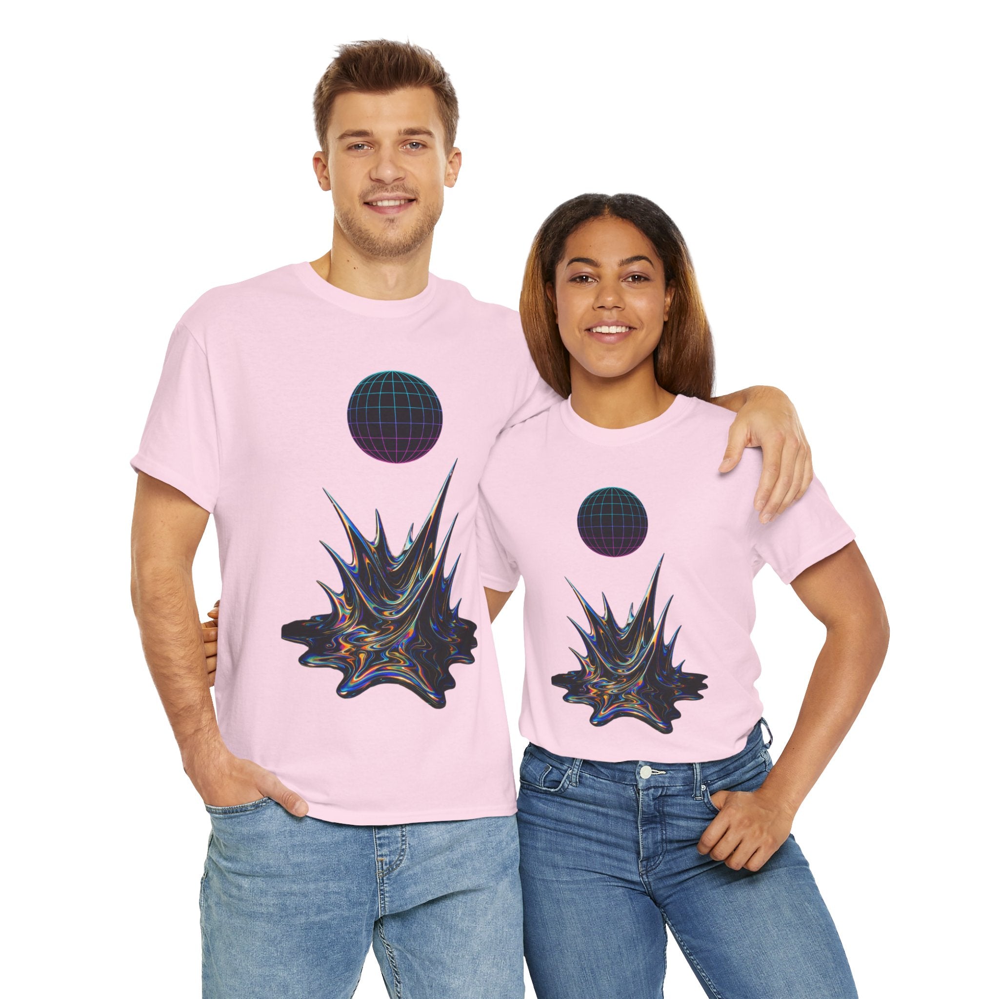 Cosmic Graphic Art Unisex Heavy Cotton Tee