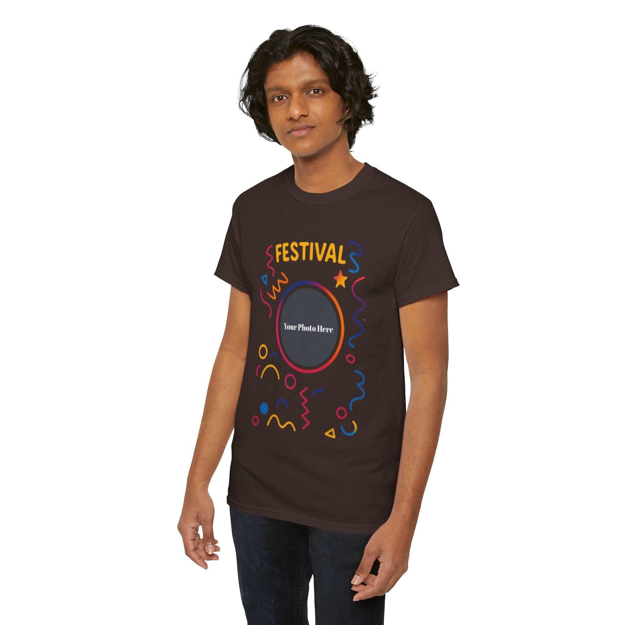 Festival Custom Photo Heavy Cotton Tee