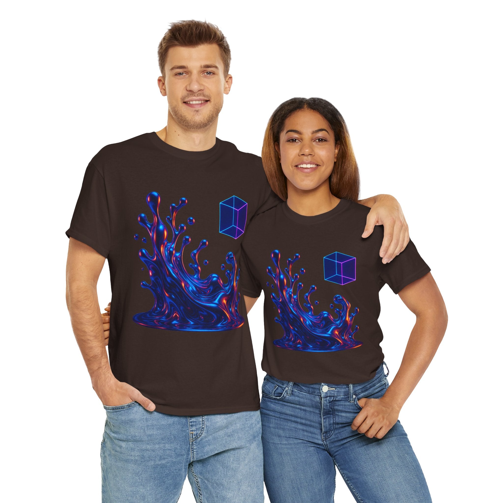 Vibrant Splash Art Unisex Heavy Cotton Tee
