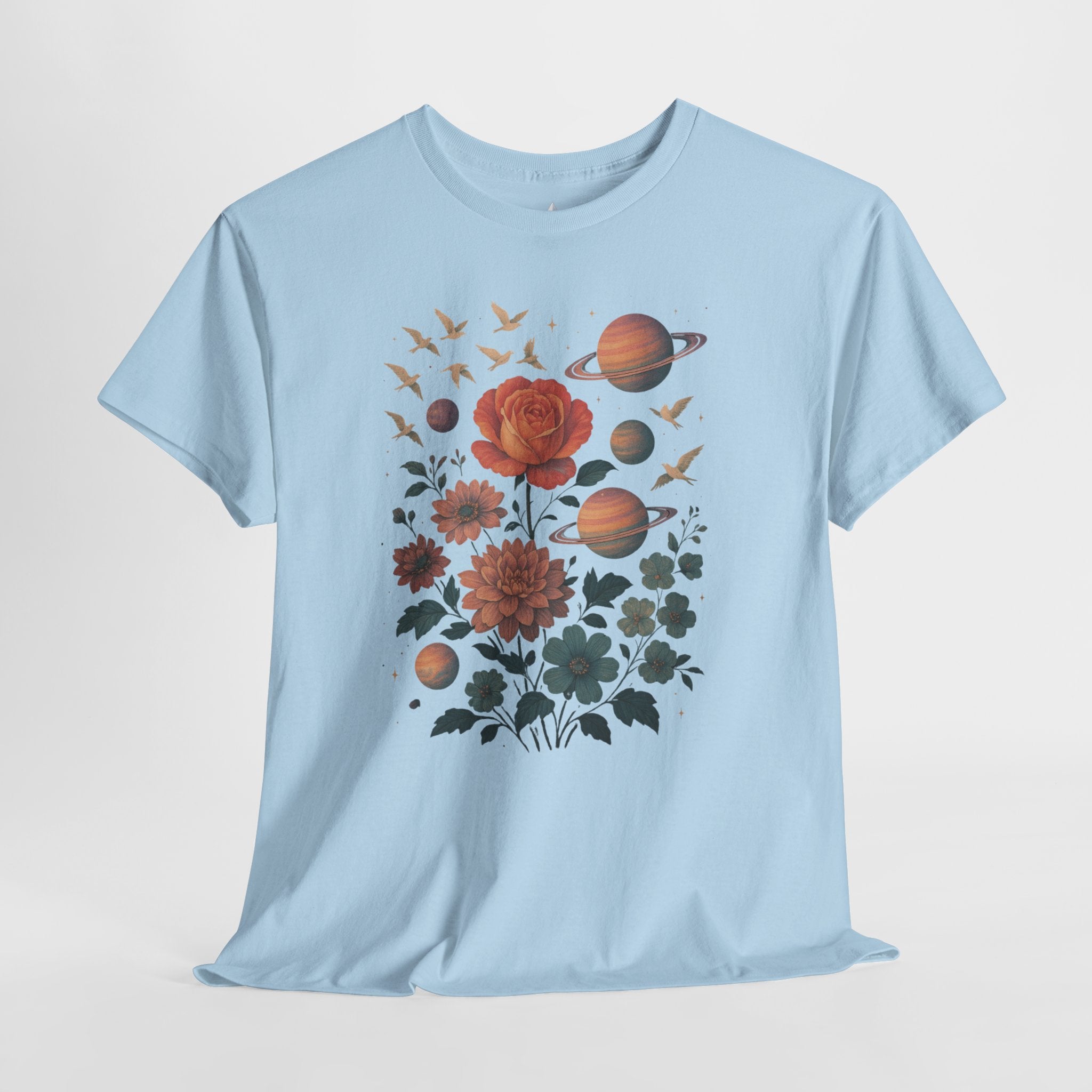 Cosmic Floral Unisex Heavy Cotton Tee