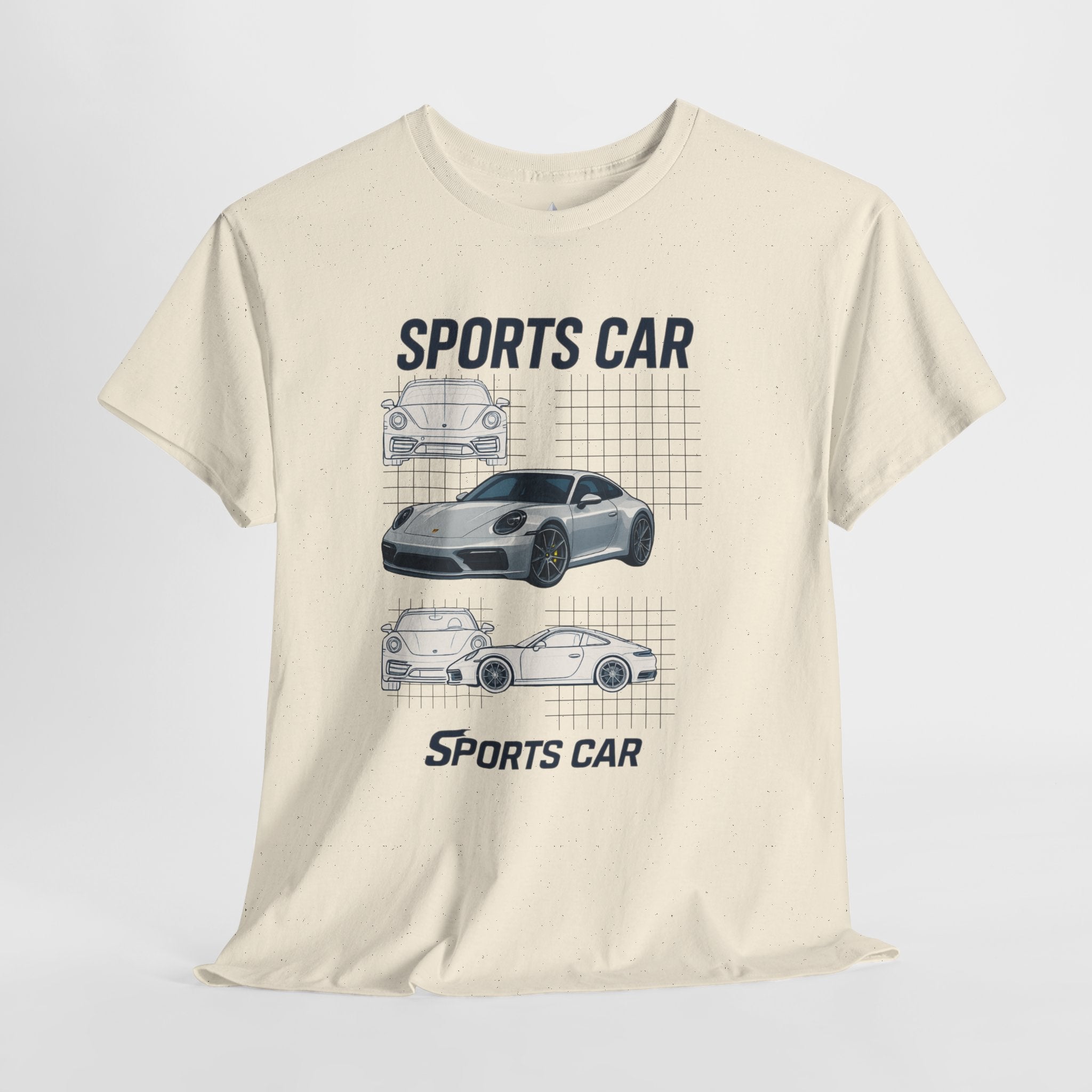 Sporty Car Graphic Heavy Cotton Tee