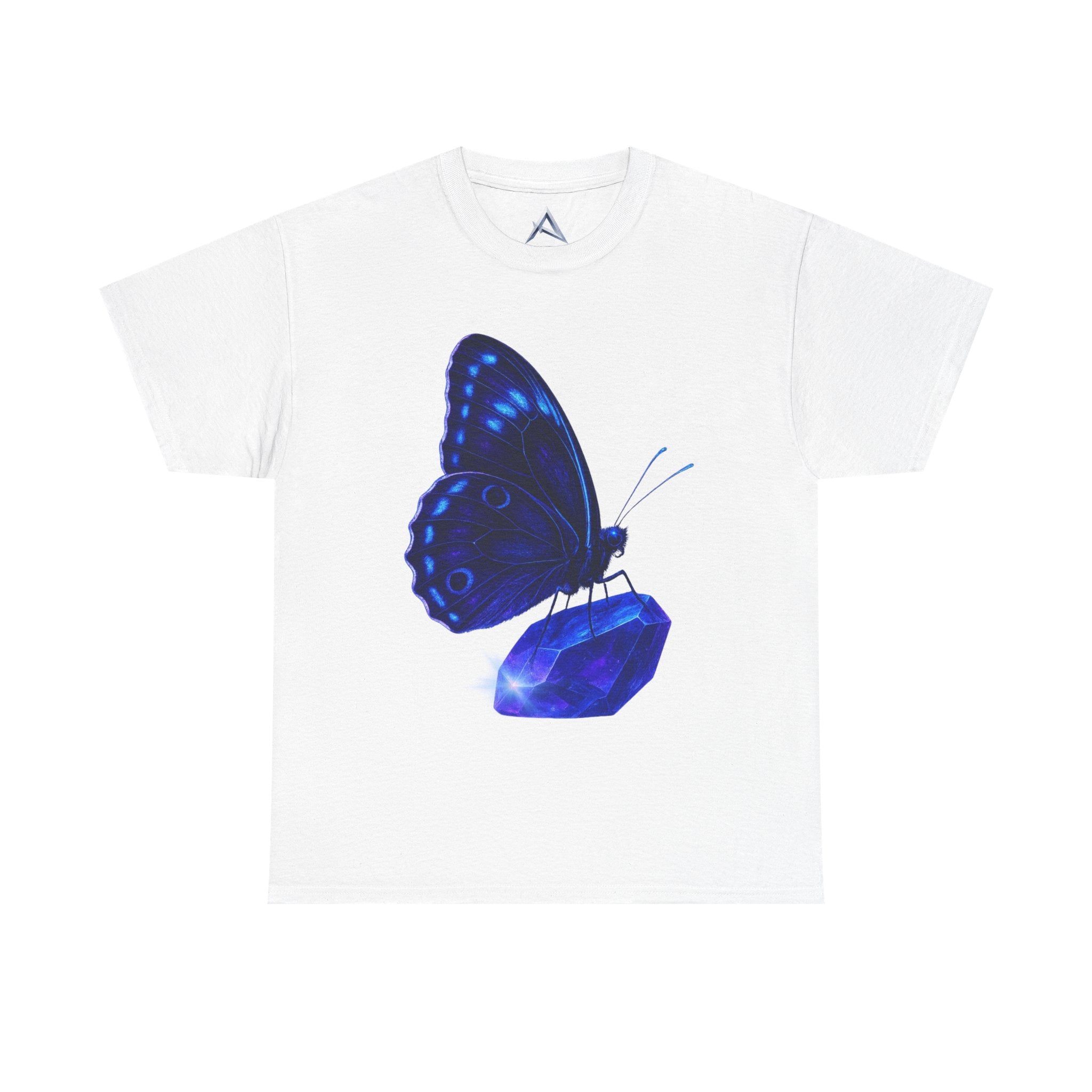 Blue Butterfly Graphic Heavy Cotton Tee