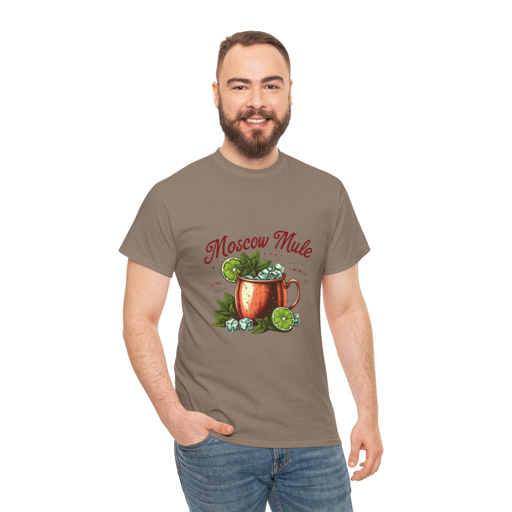 Moscow Mule Cocktail Unisex Heavy Cotton Tee