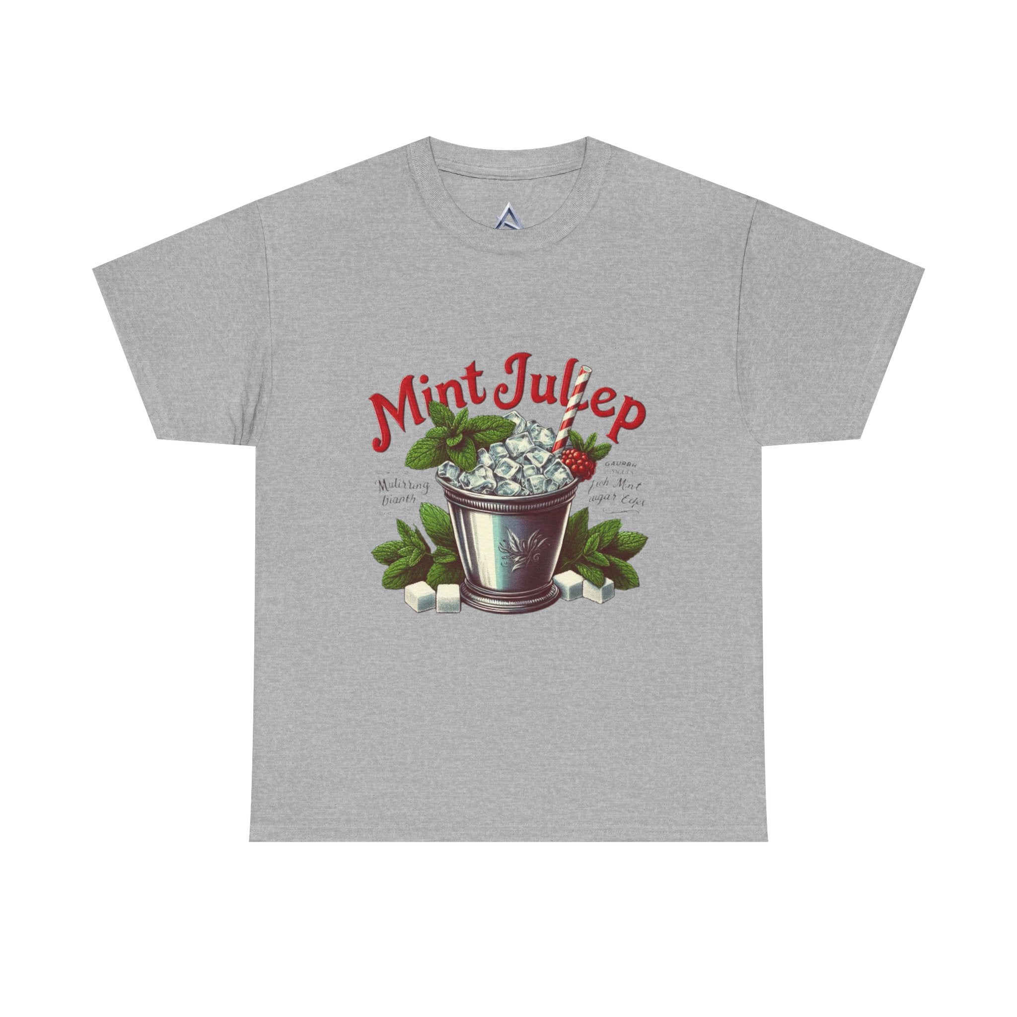 Mint Julep Cocktail Unisex Heavy Cotton Tee