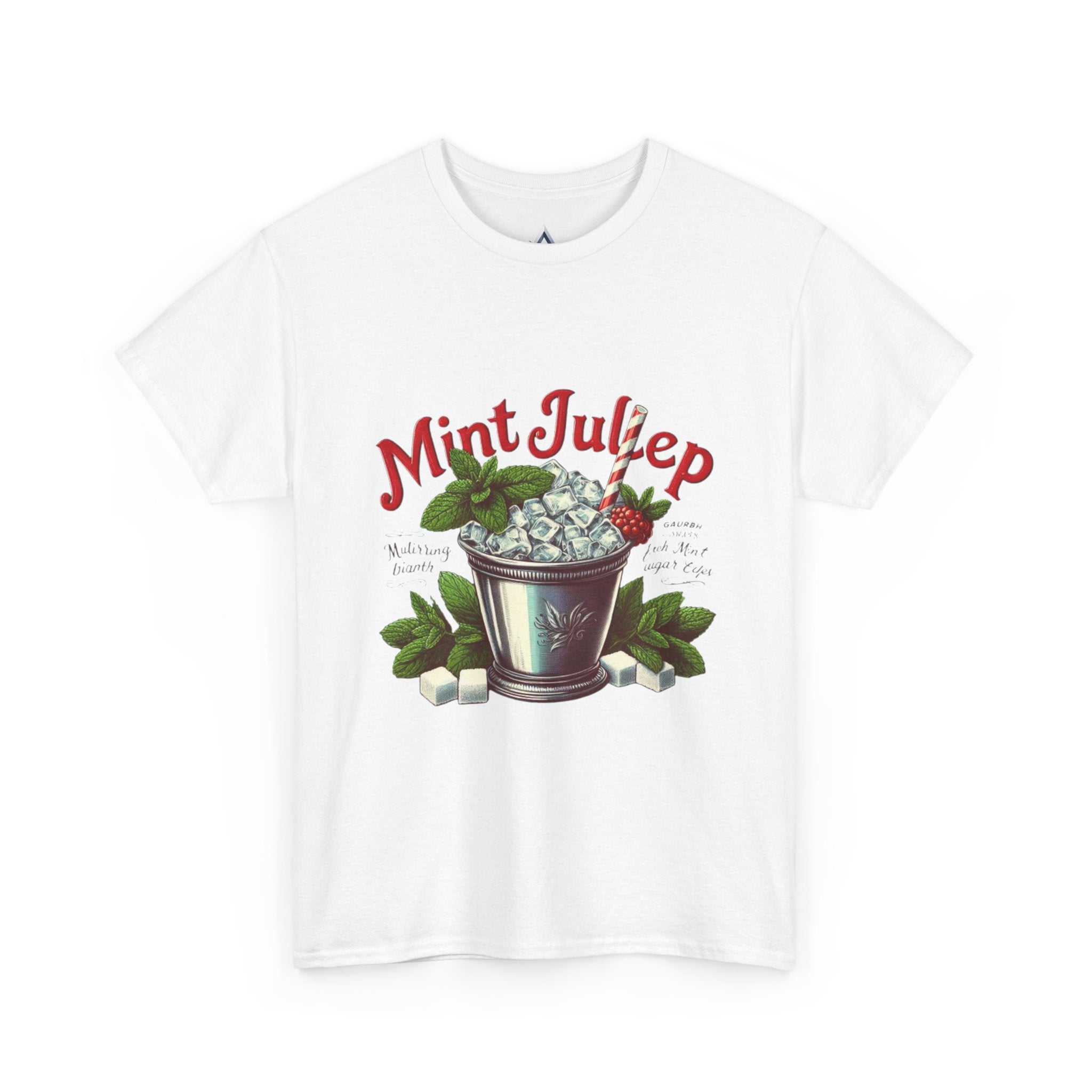 Mint Julep Cocktail Unisex Heavy Cotton Tee