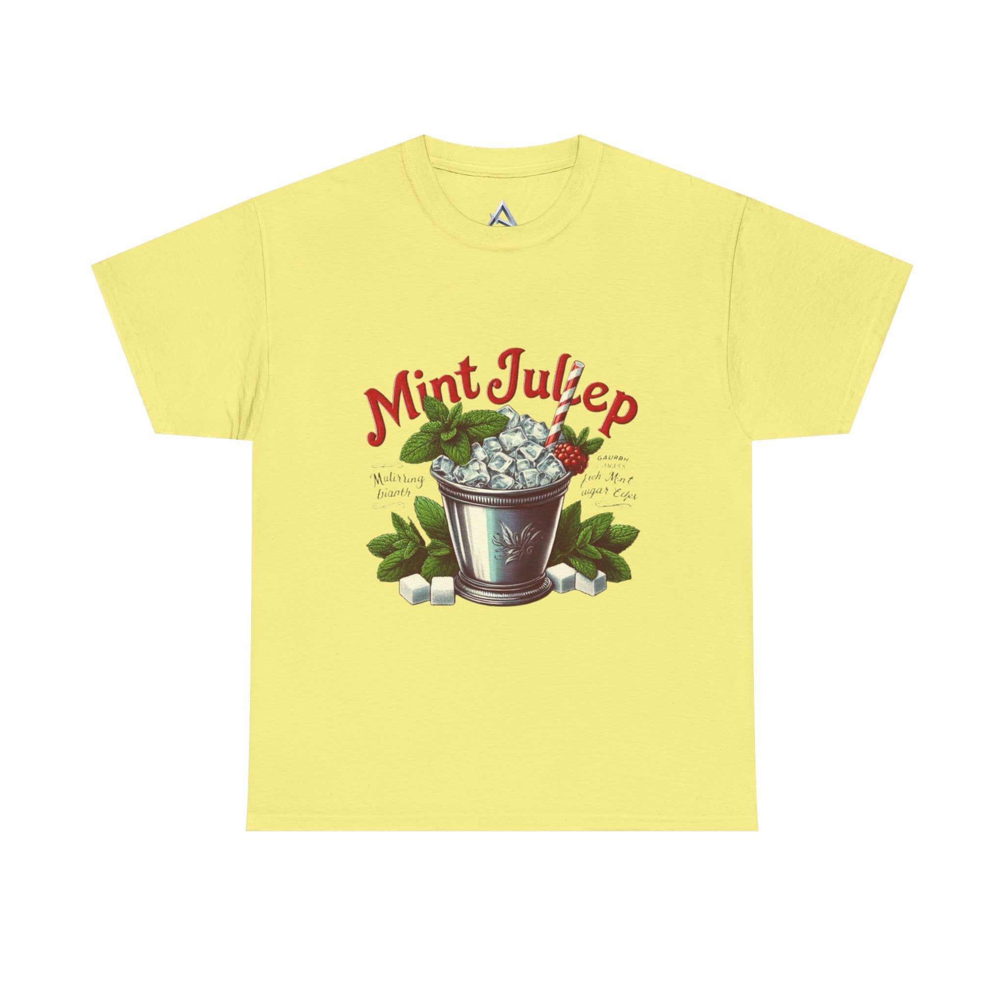 Mint Julep Cocktail Unisex Heavy Cotton Tee