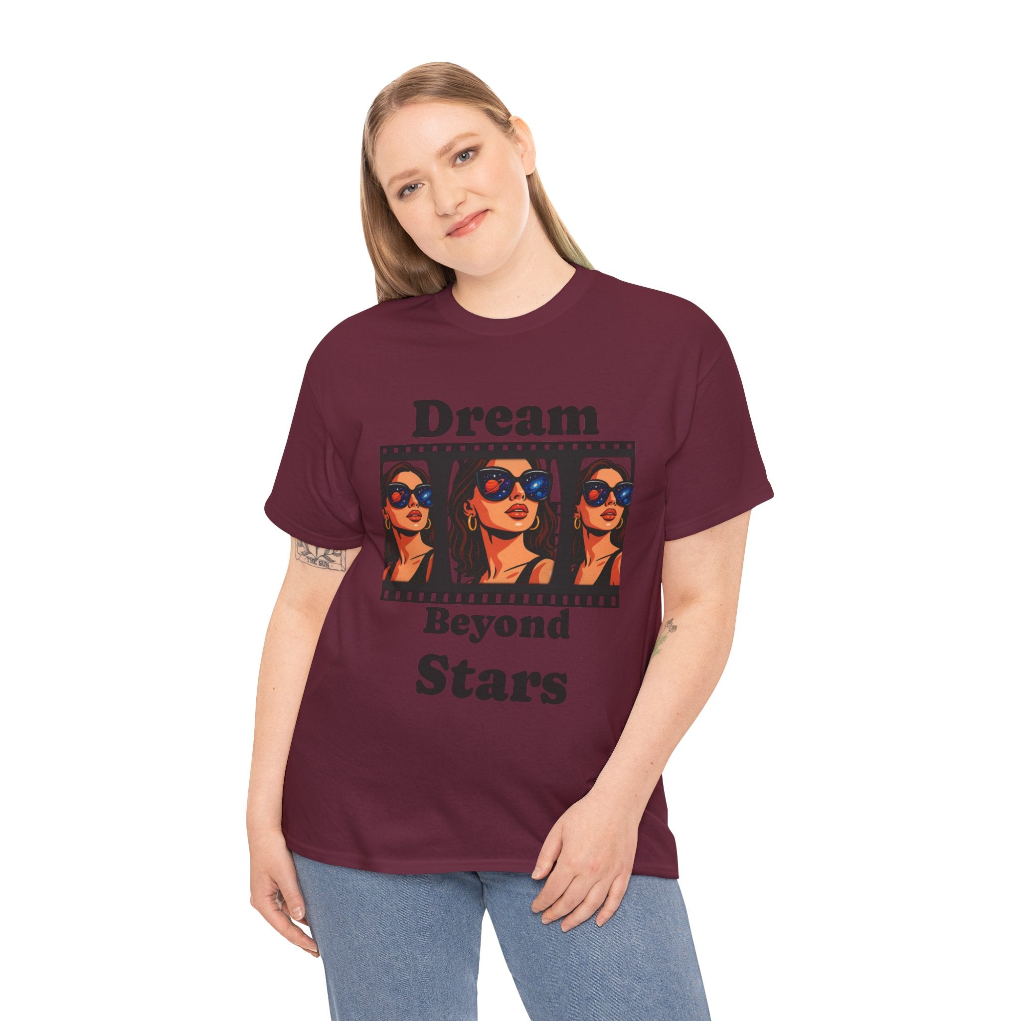 Dream Beyond Stars Unisex Heavy Cotton Tee