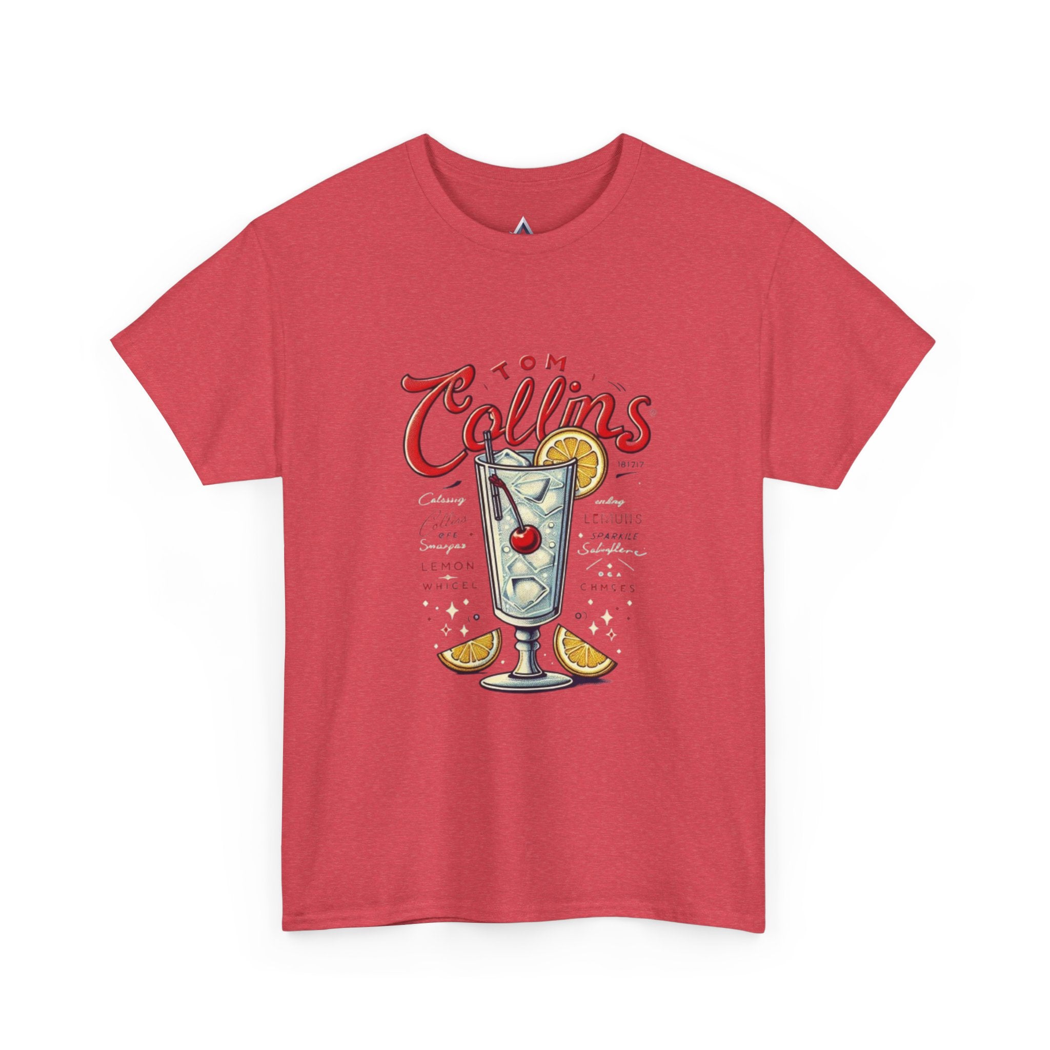 Tom Collins Cocktail Unisex Heavy Cotton Tee