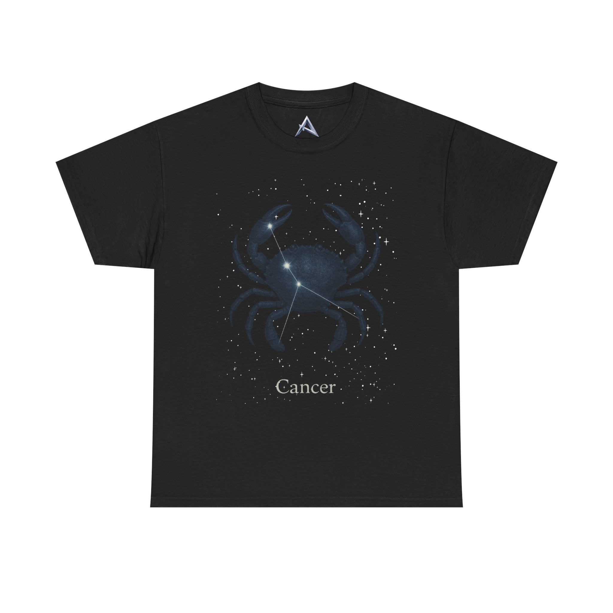 Cosmic Cancer Zodiac Unisex Heavy Cotton Tee