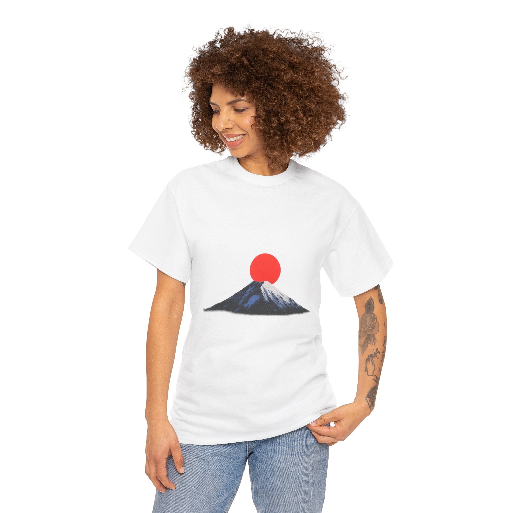 Mountain Sunrise Unisex Heavy Cotton Tee
