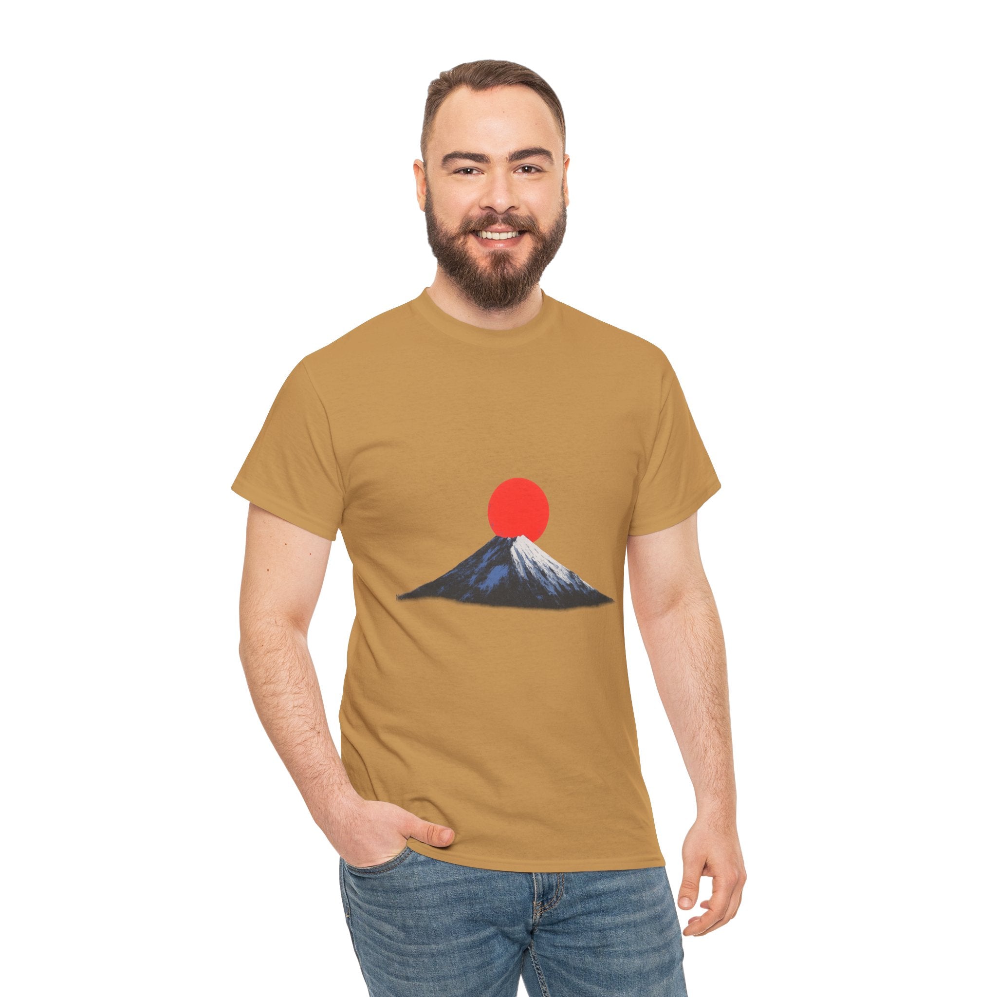 Mountain Sunrise Unisex Heavy Cotton Tee