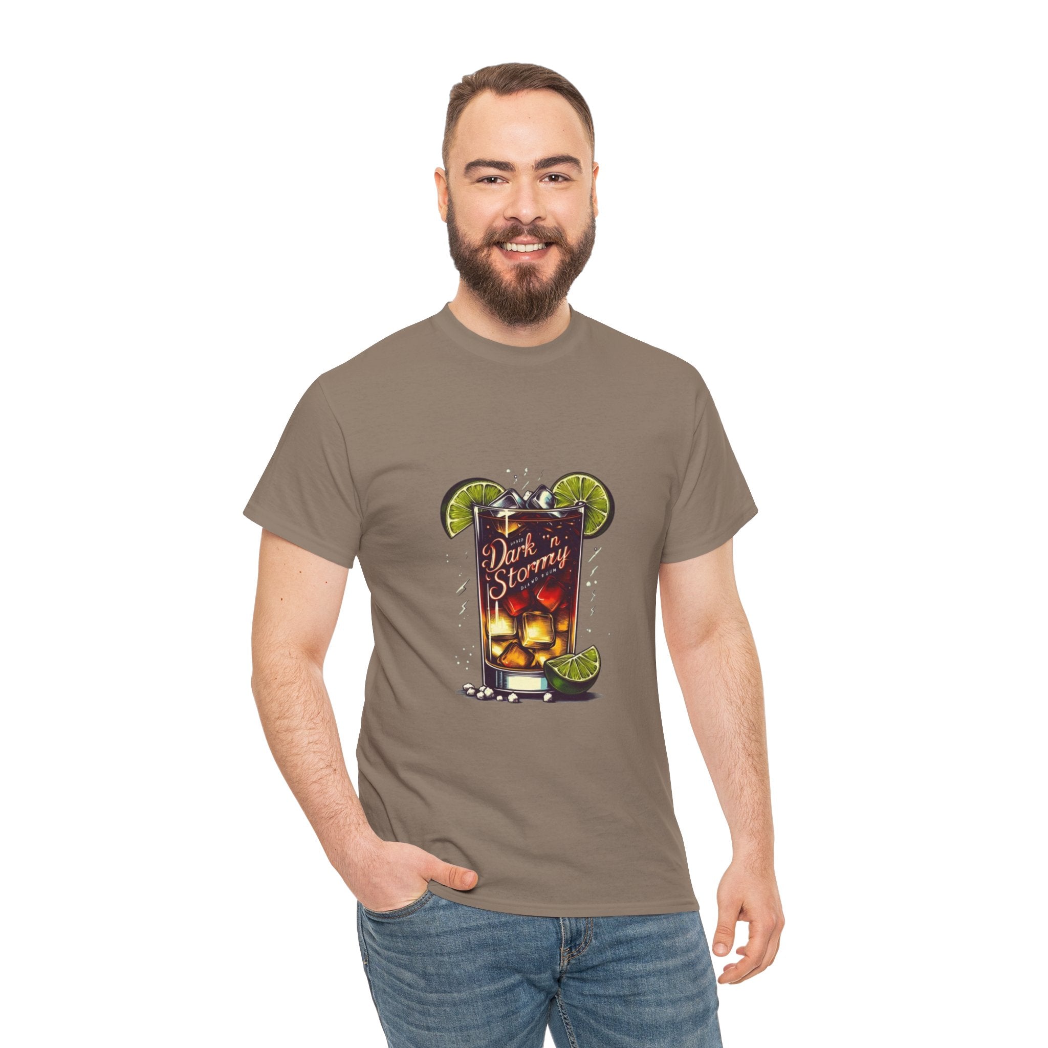 Dark 'n Stormy Cocktail Unisex Heavy Cotton Tee