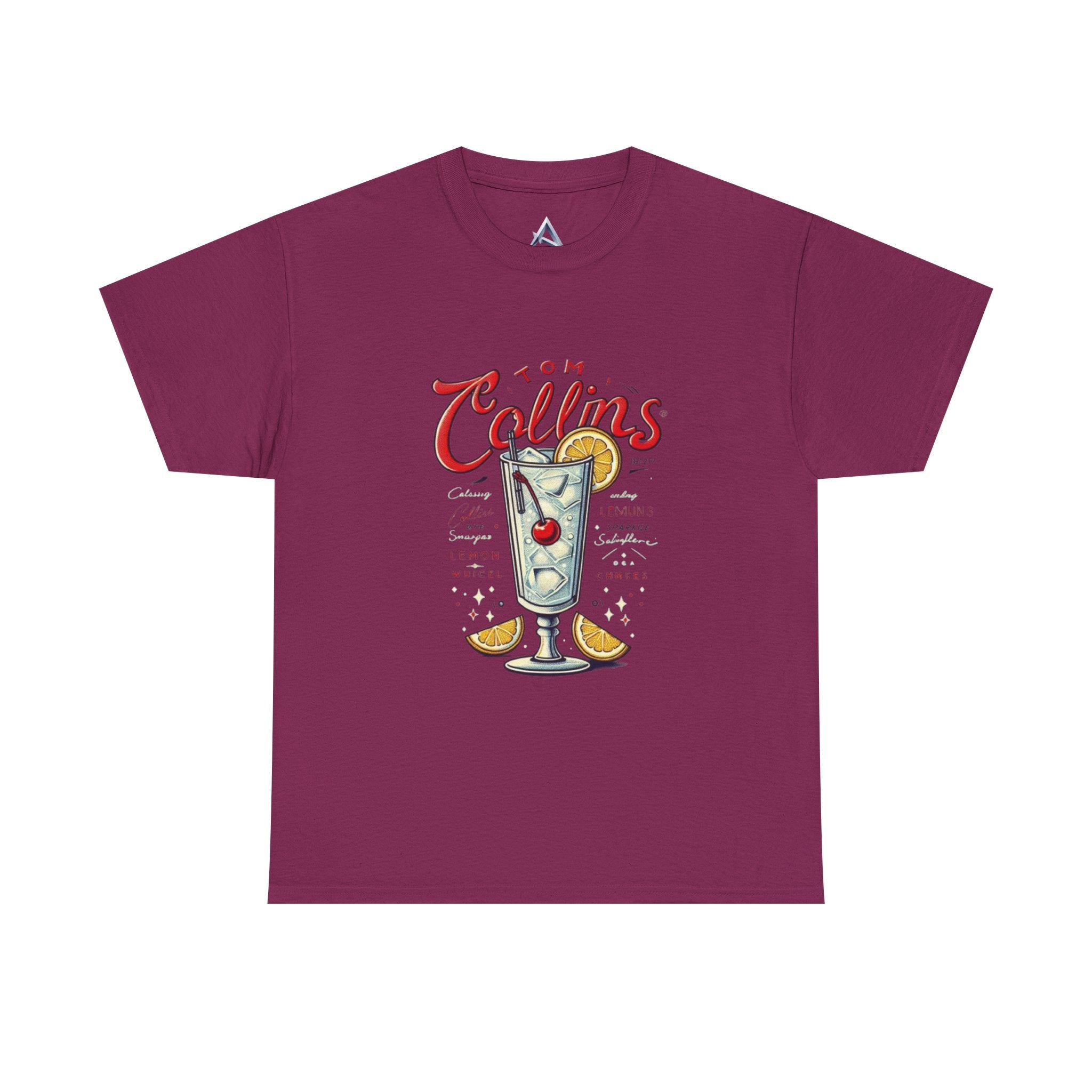 Tom Collins Cocktail Unisex Heavy Cotton Tee