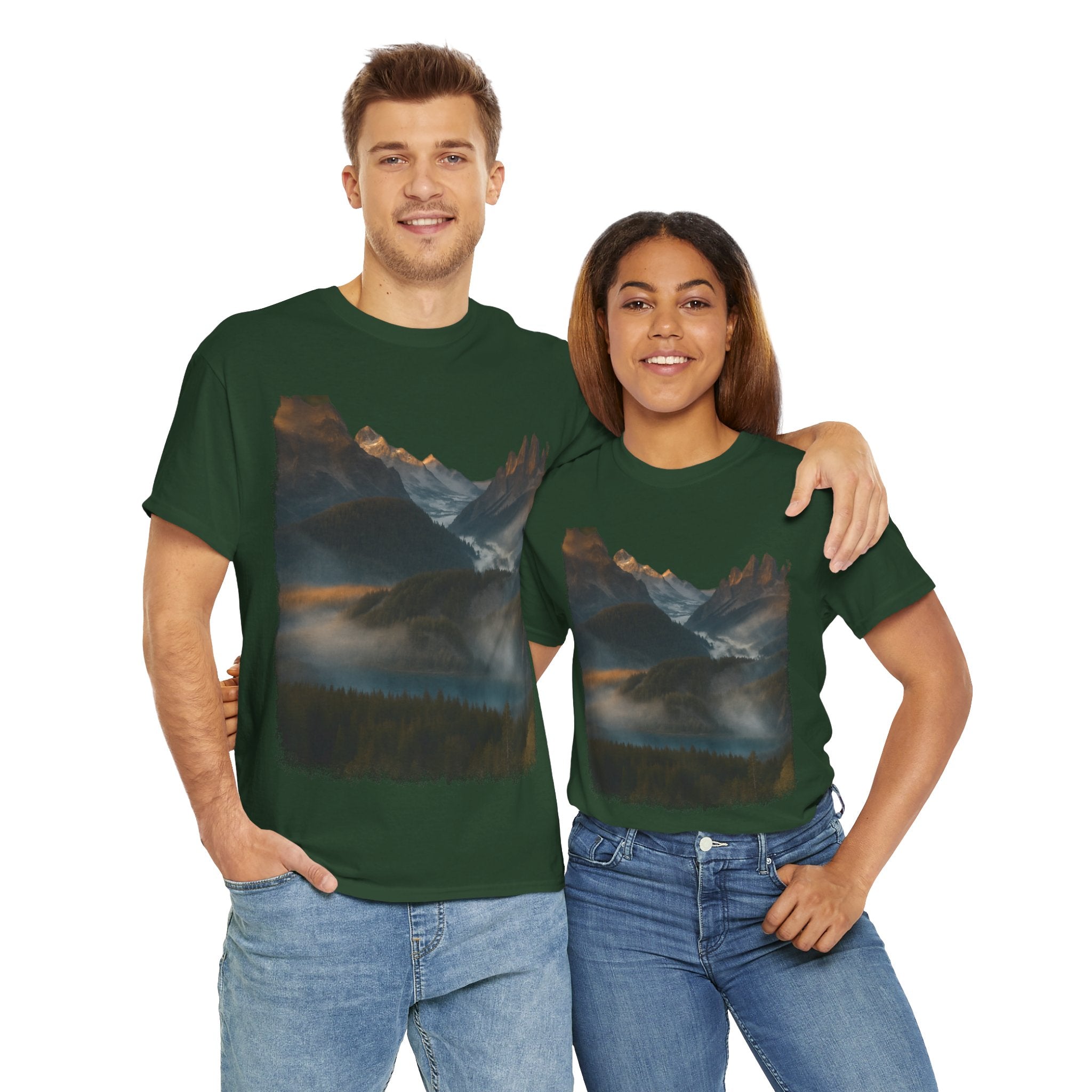 Nature-Inspired Unisex Heavy Cotton Tee, Outdoor, Adventure, Casual Wear, Gift for Nature Lovers, Hiking Merchandise