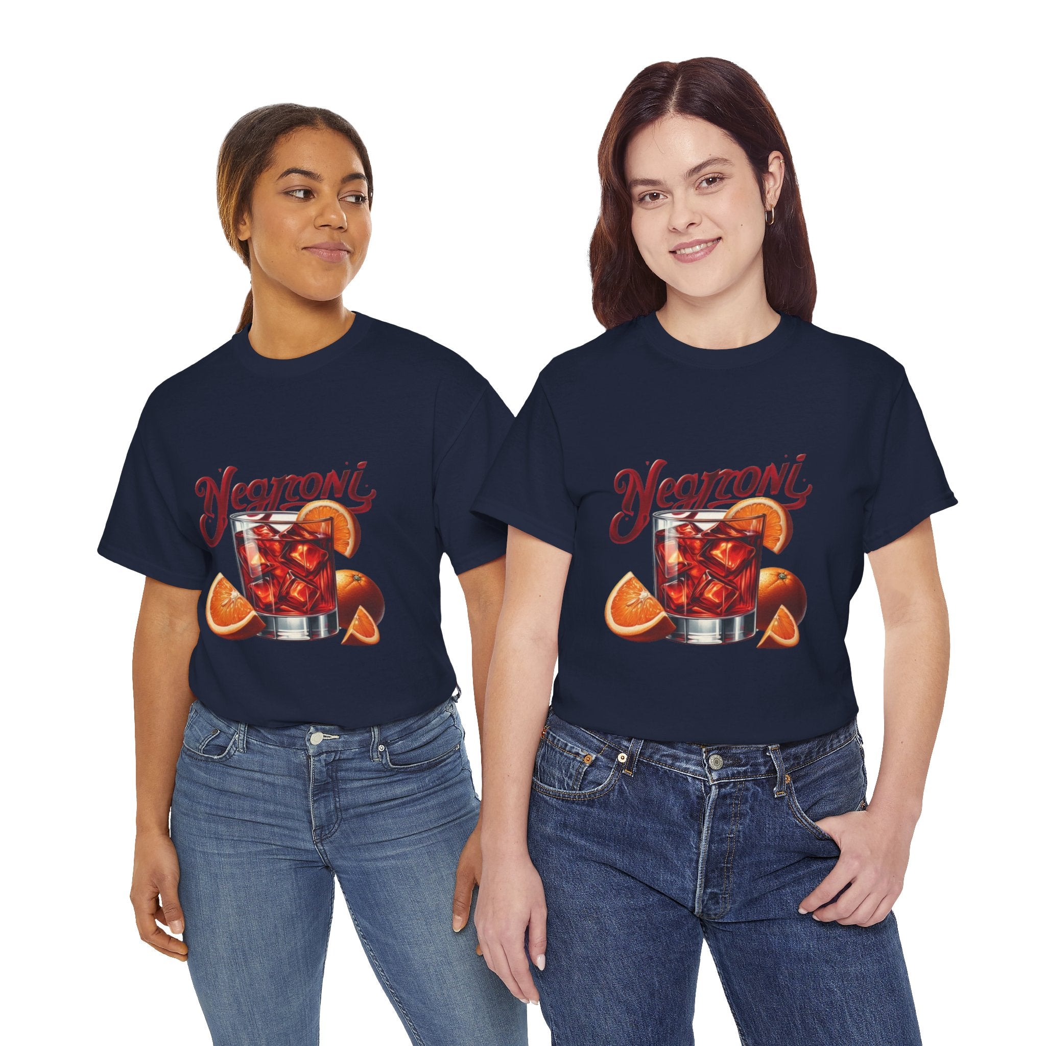 Negroni Cocktail Unisex Heavy Cotton Tee