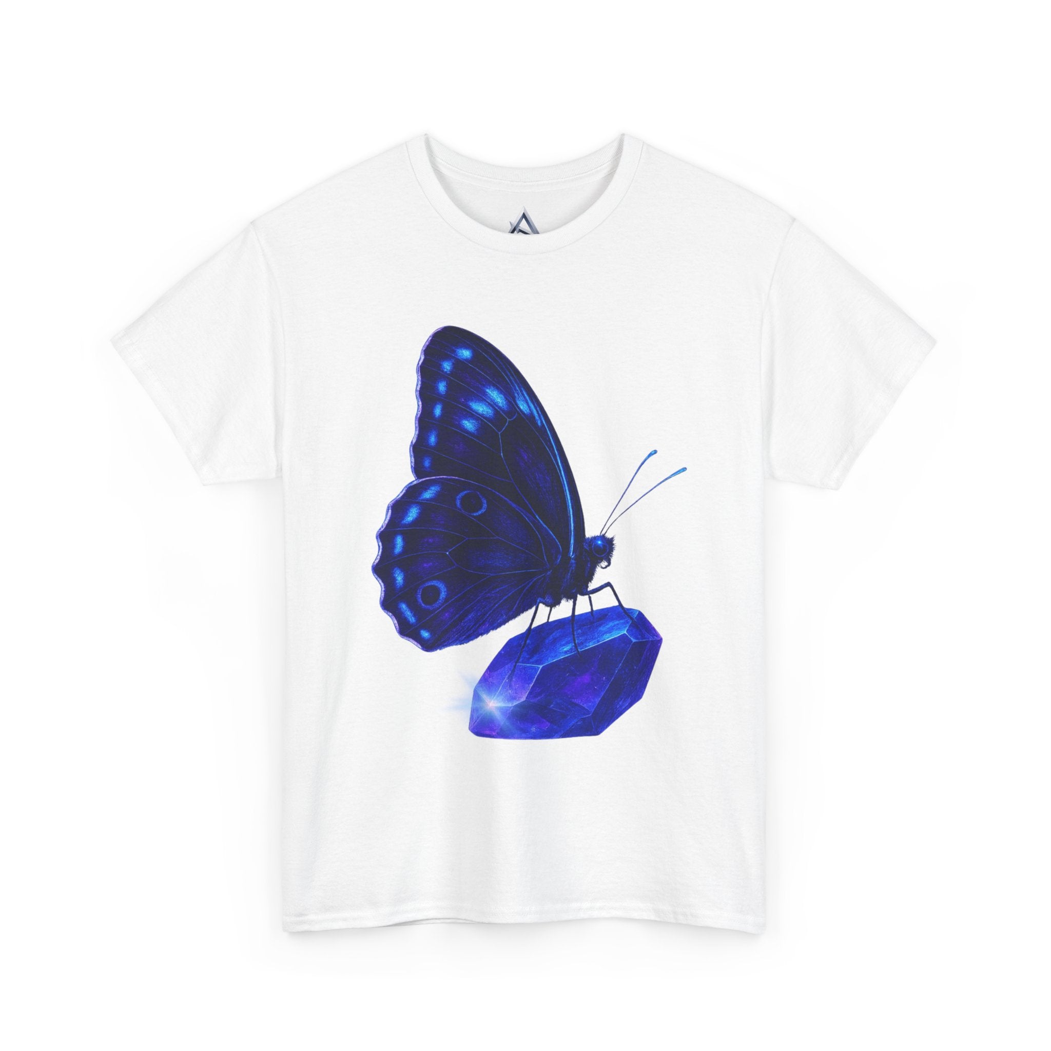Blue Butterfly Graphic Heavy Cotton Tee