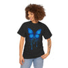 Blue Butterfly Art Unisex Heavy Cotton Tee