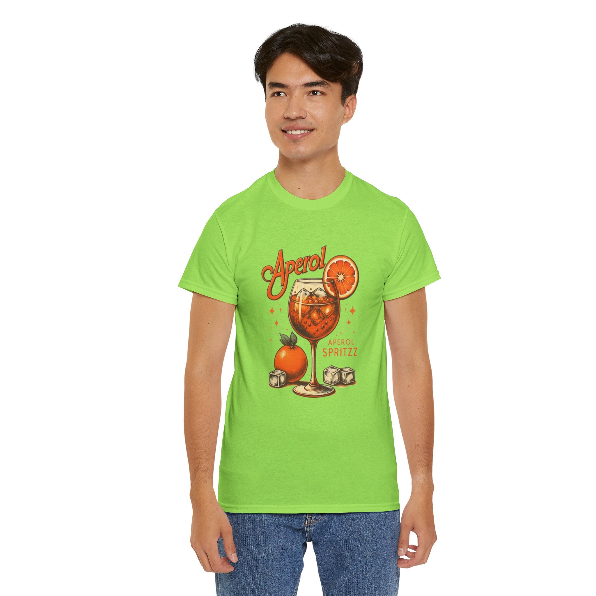 Aperol Spritz Cocktail Unisex Heavy Cotton Tee