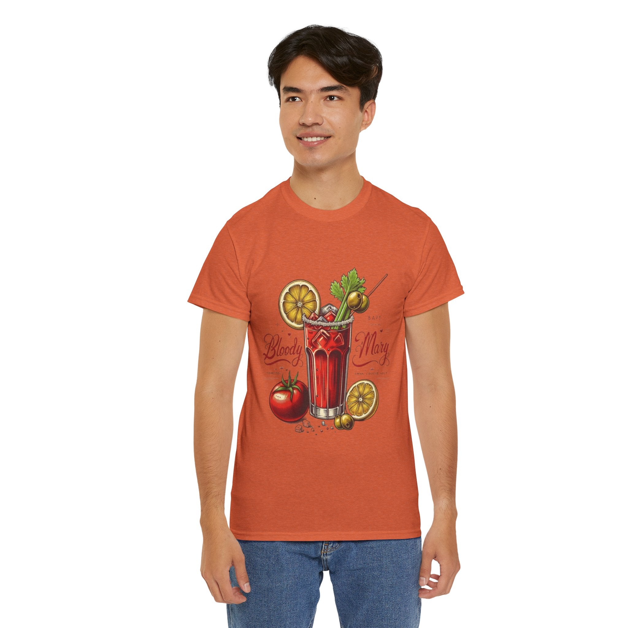 Bloody Mary Cocktail Unisex Heavy Cotton Tee