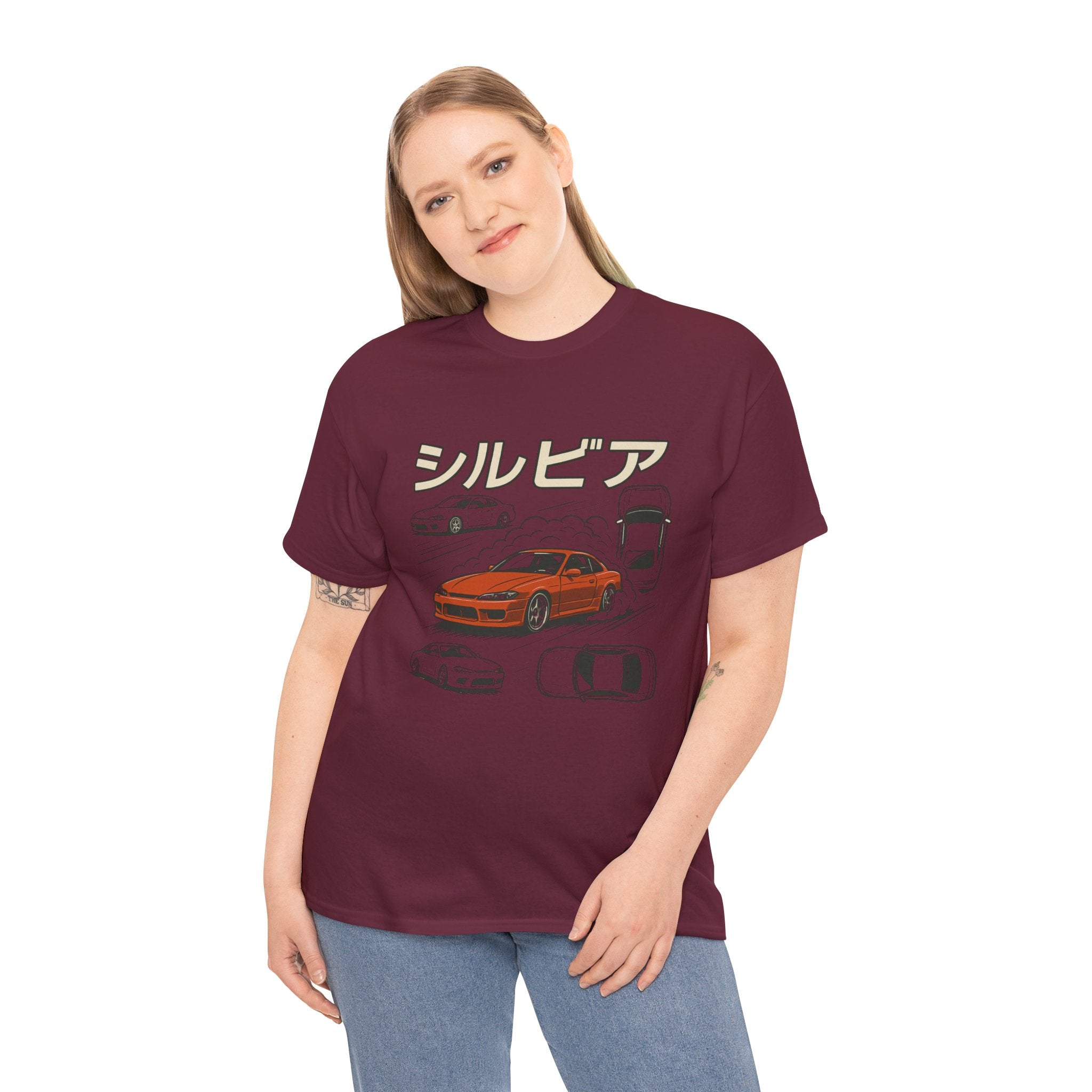 Stylish Car Graphic Unisex Heavy Cotton Tee