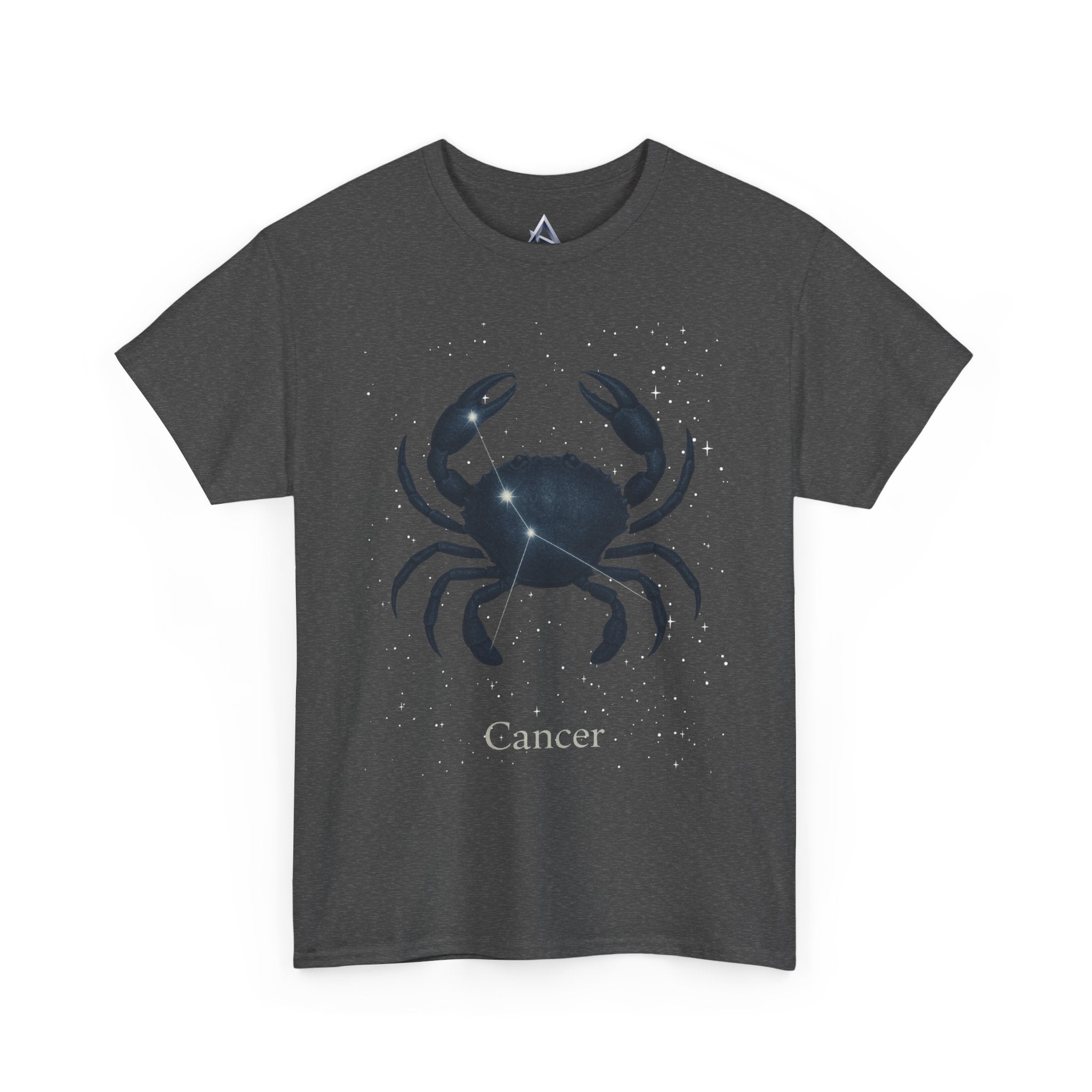 Cosmic Cancer Zodiac Unisex Heavy Cotton Tee