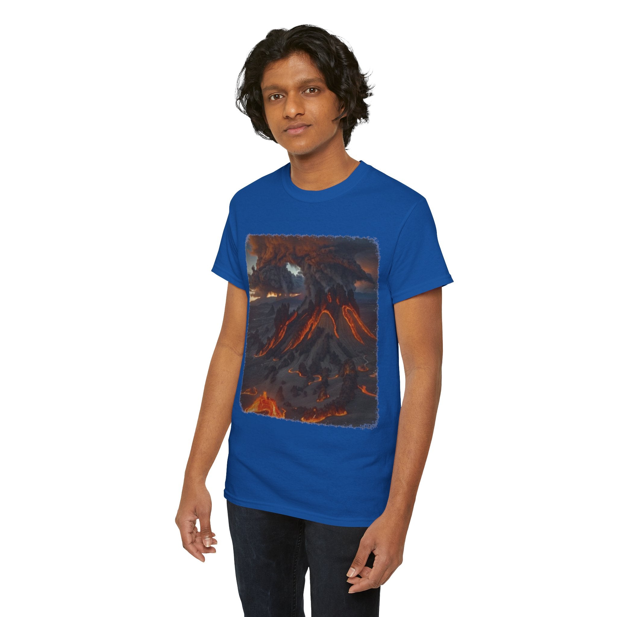 Volcanic Eruption Unisex Heavy Cotton Tee