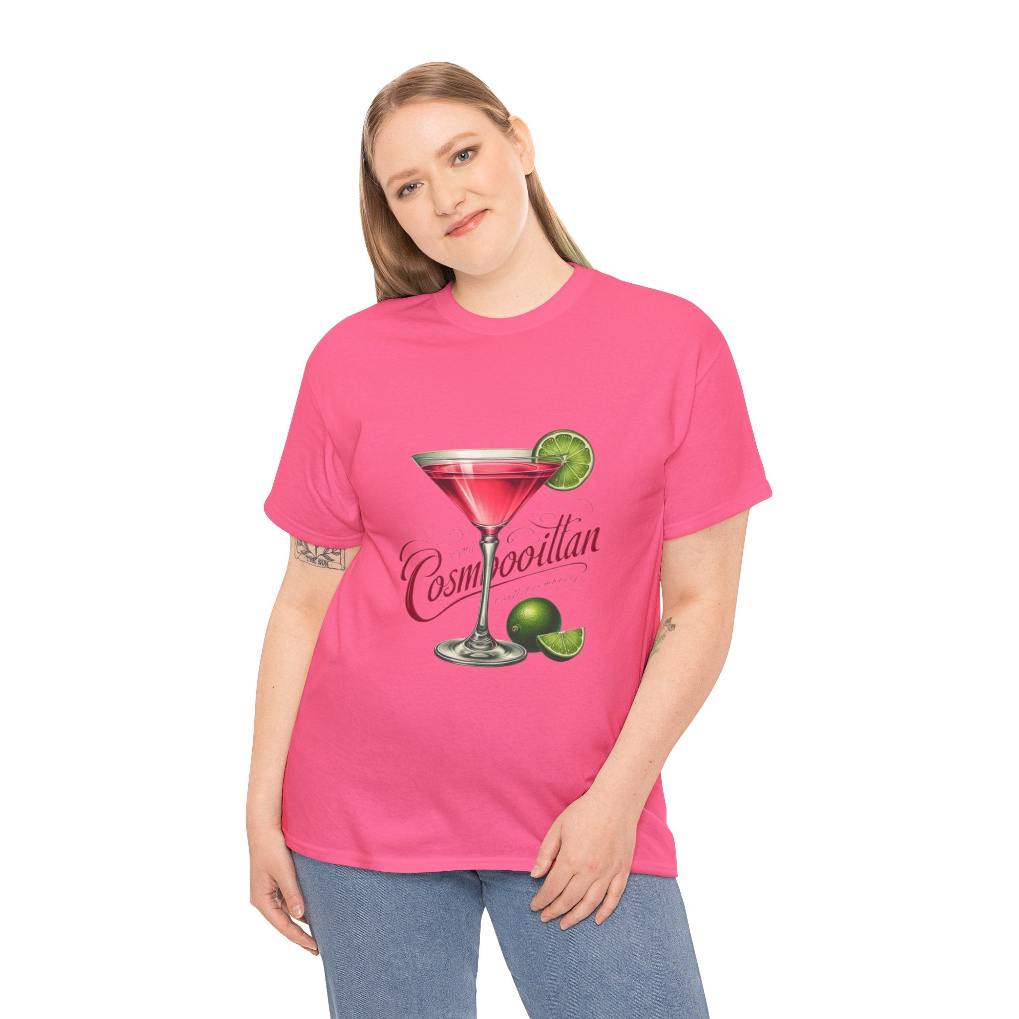 Cosmopolitan Cocktail Unisex Heavy Cotton Tee