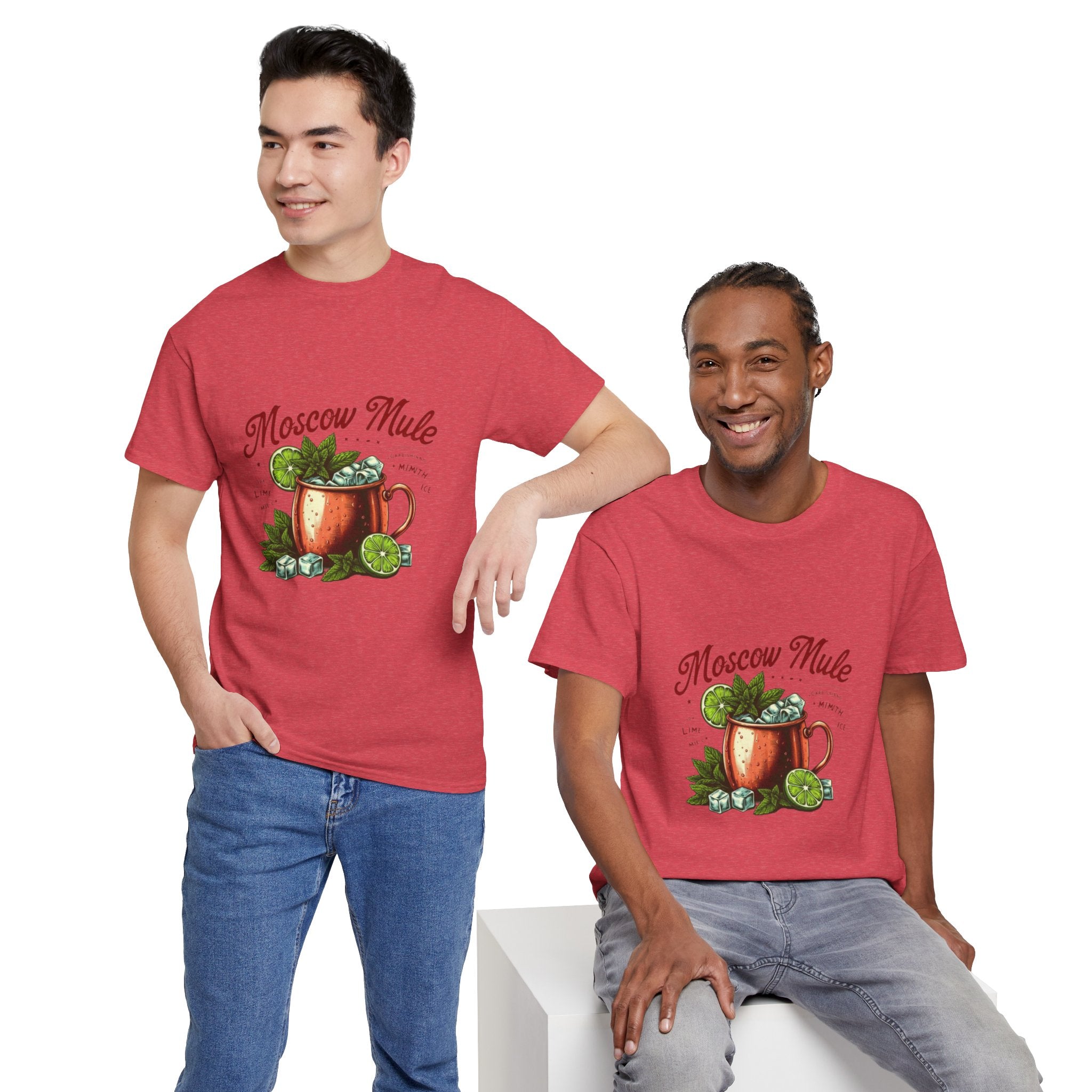 Moscow Mule Cocktail Unisex Heavy Cotton Tee