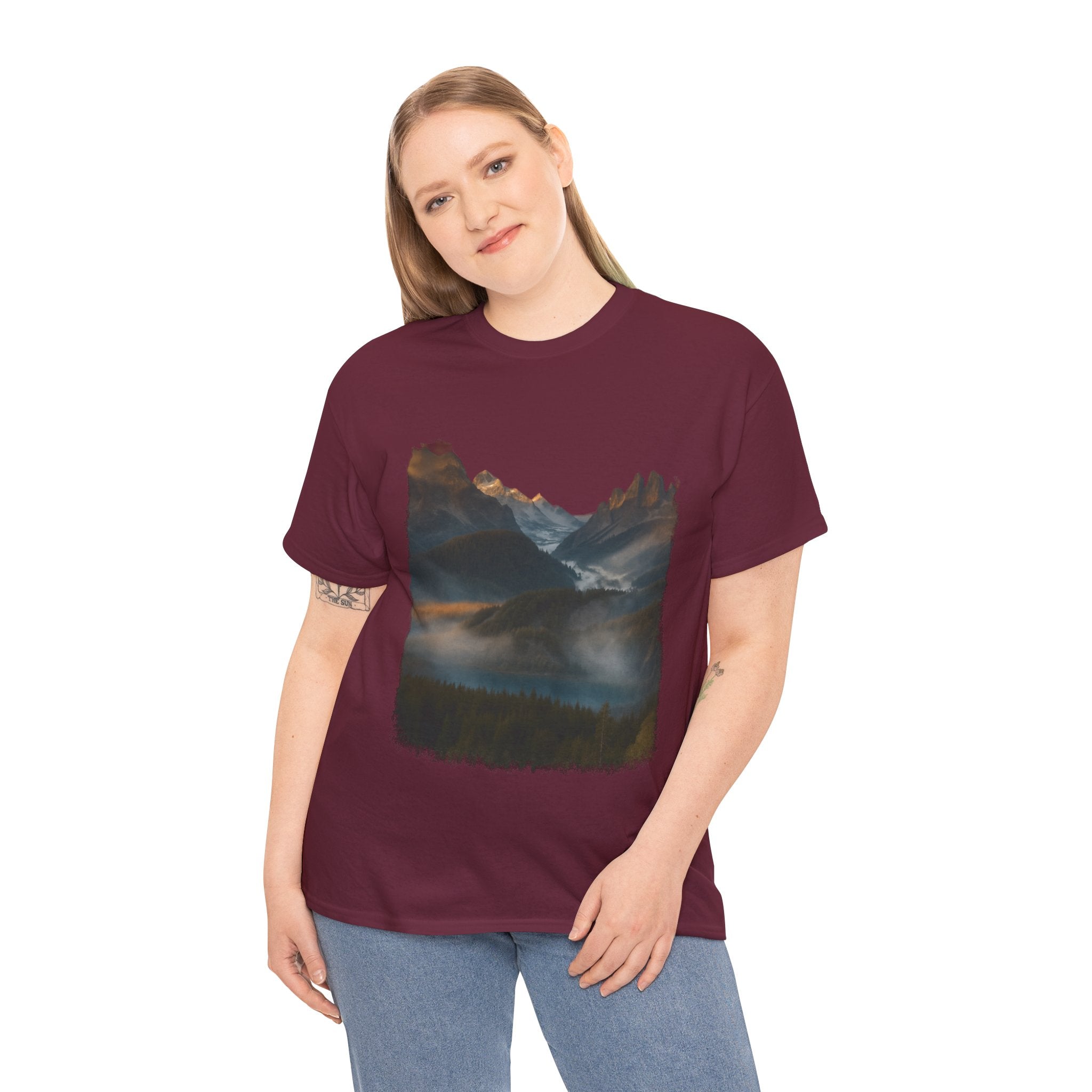 Nature-Inspired Unisex Heavy Cotton Tee