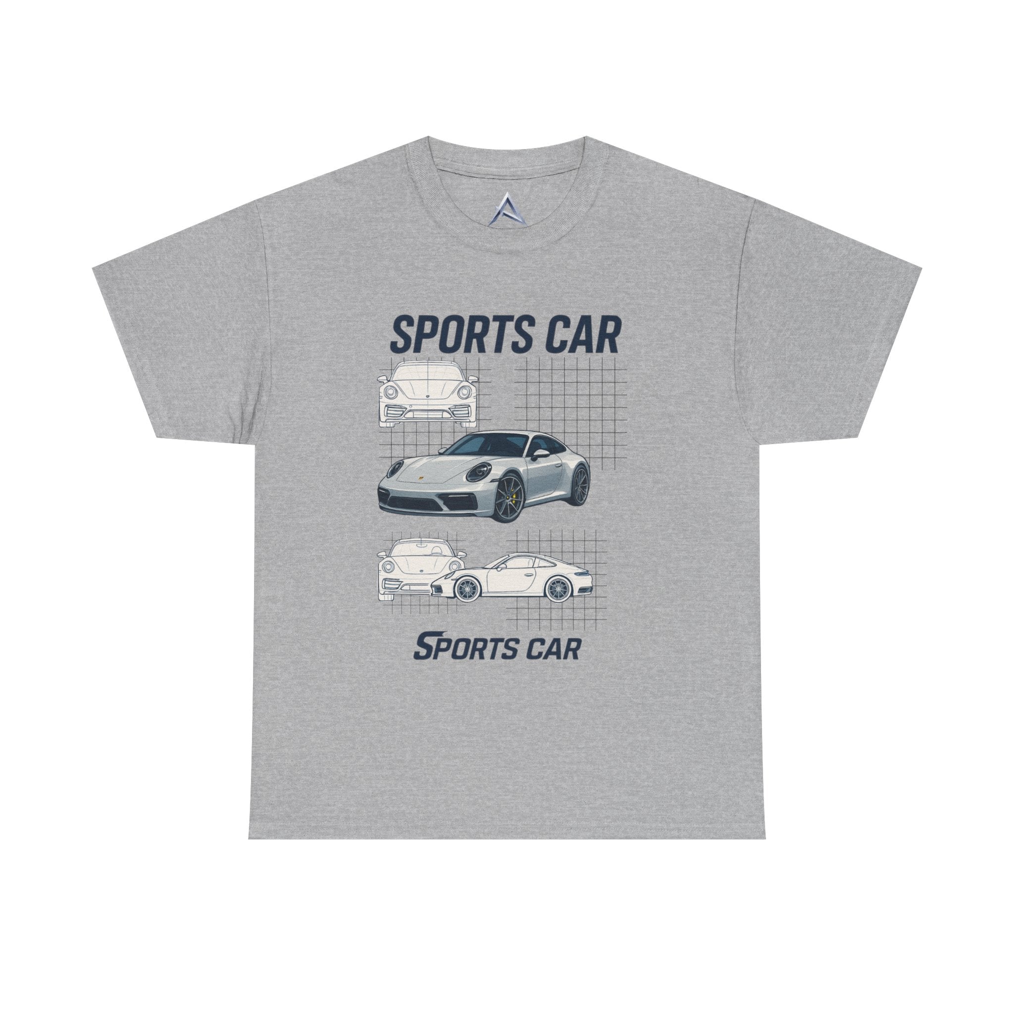 Sporty Car Graphic Heavy Cotton Tee