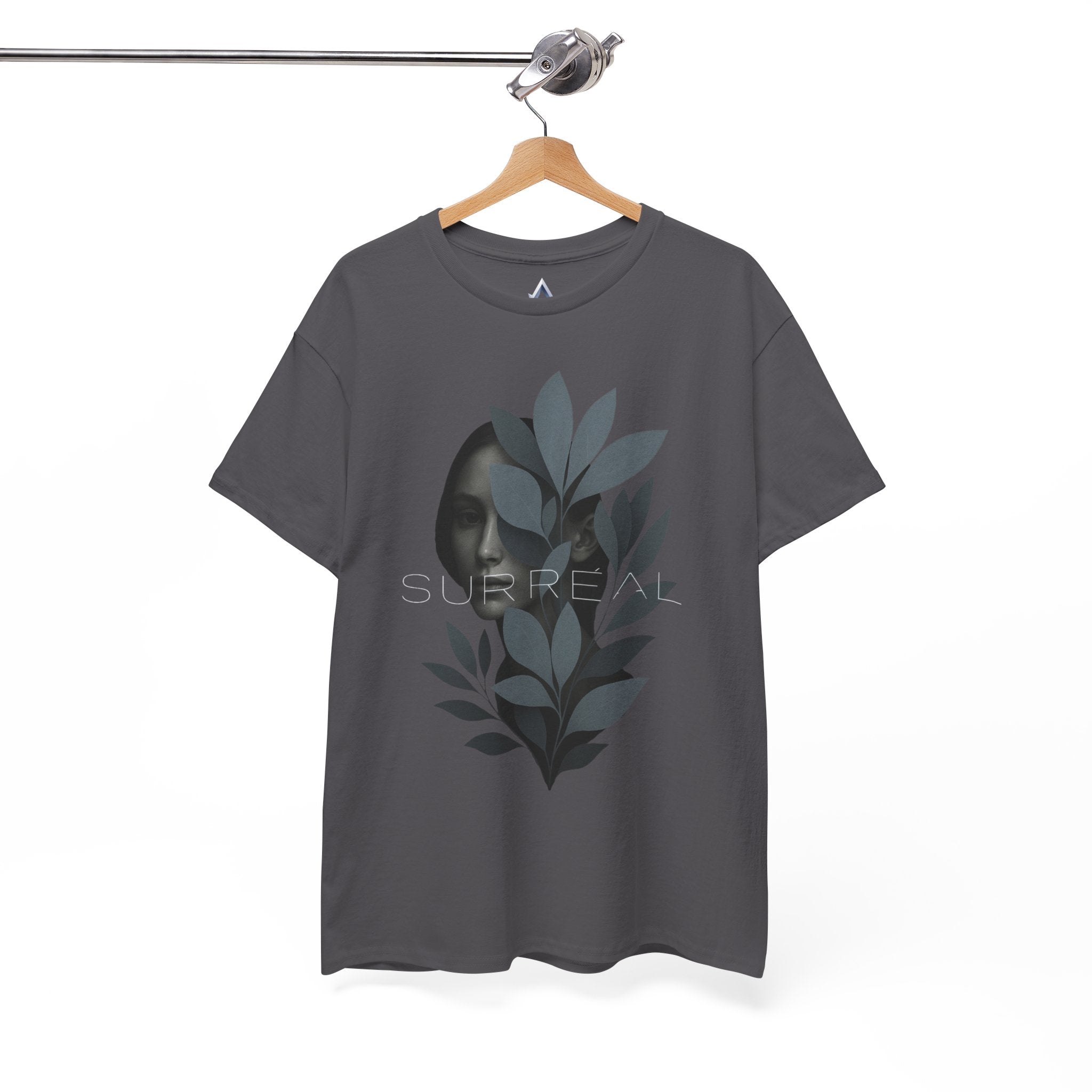 Surreal Leafy Face Heavy Cotton Tee