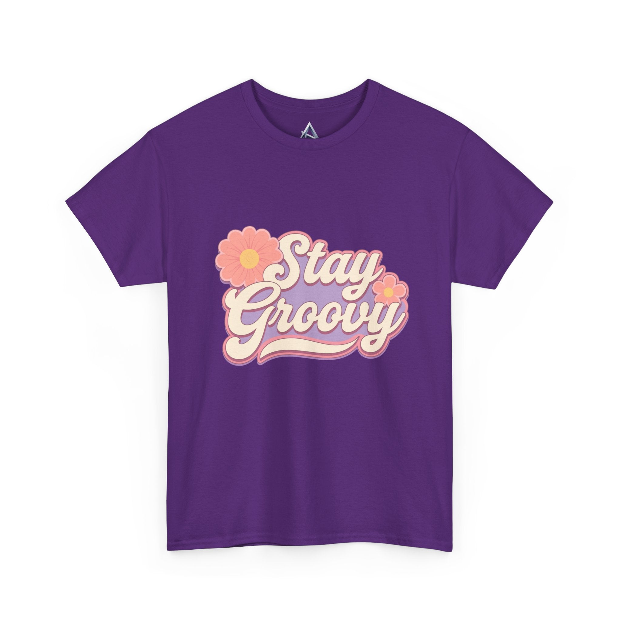 Stay Groovy Retro Unisex Heavy Cotton Tee
