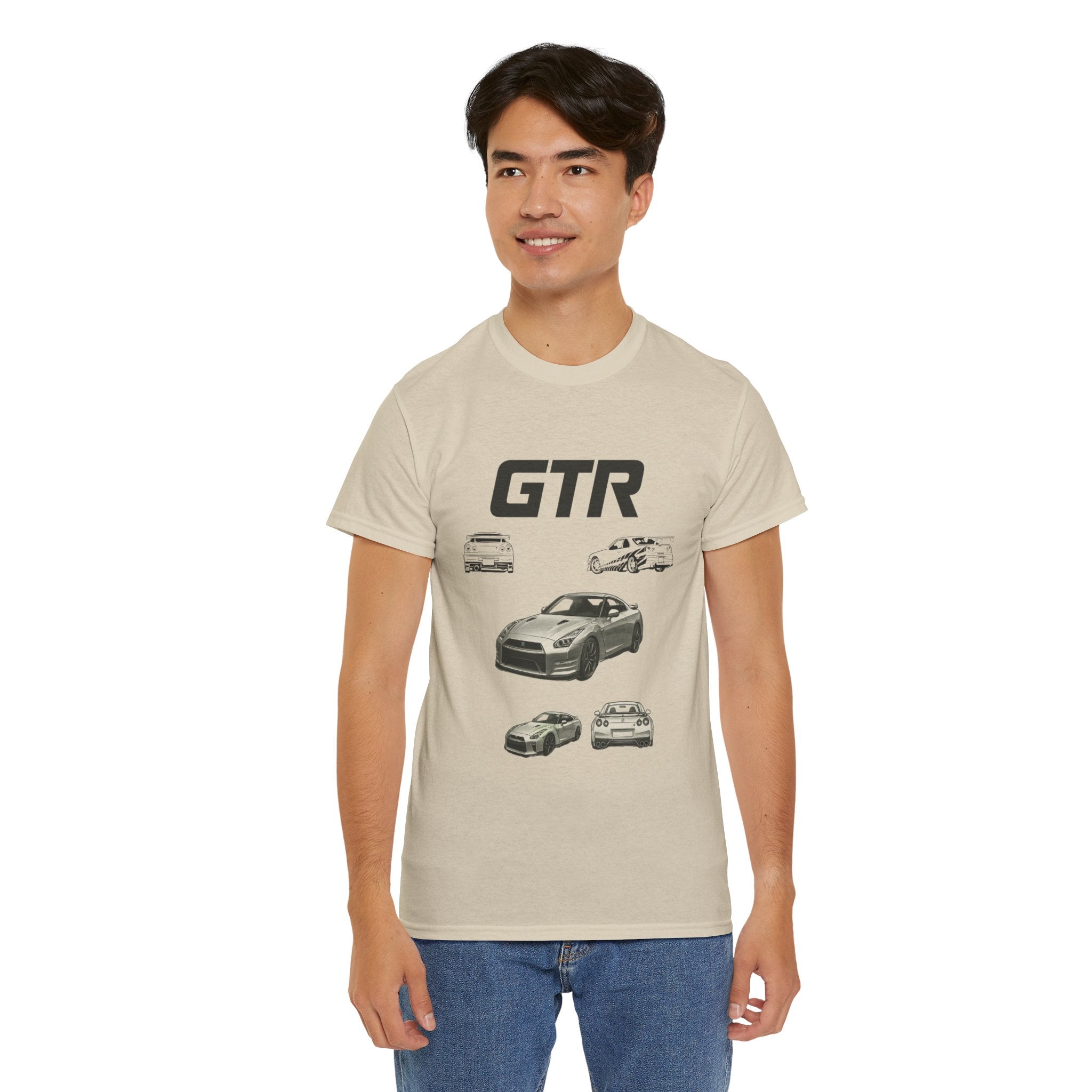 GTR Car Enthusiast Graphic Heavy Cotton Tee
