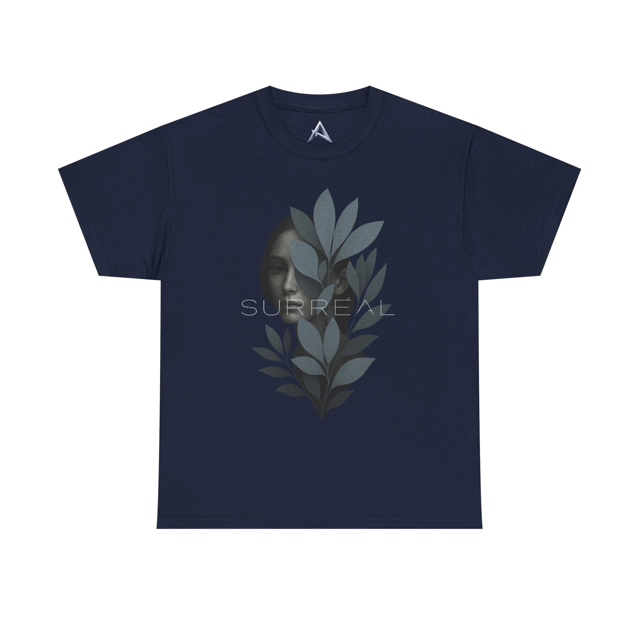 Surreal Leafy Face Heavy Cotton Tee