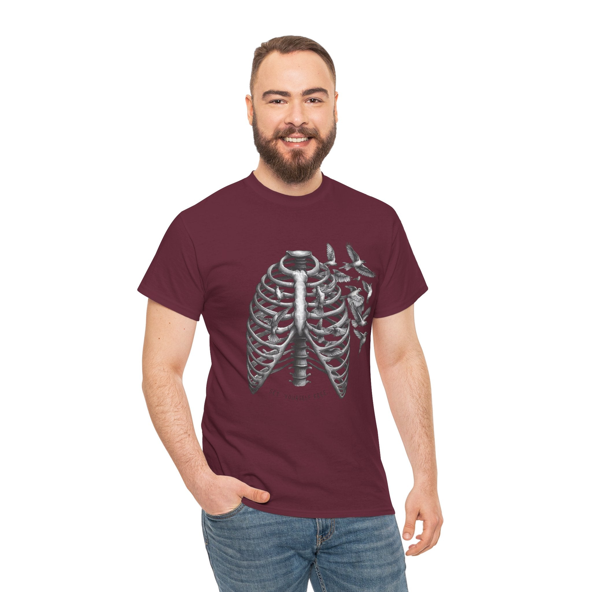 Botanical Lungs Unisex Heavy Cotton Tee