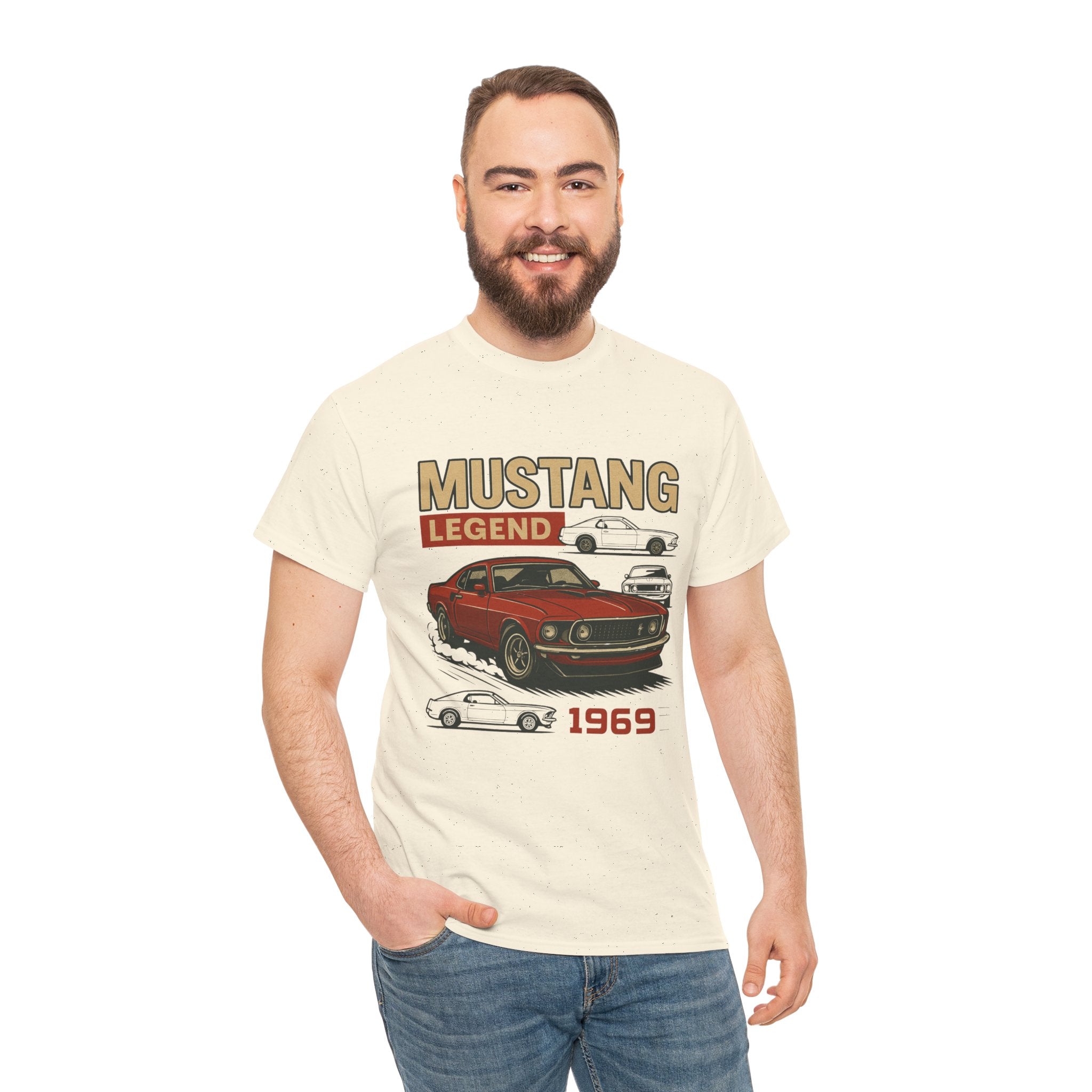 1969 Mustang Legend Unisex Heavy Cotton Tee