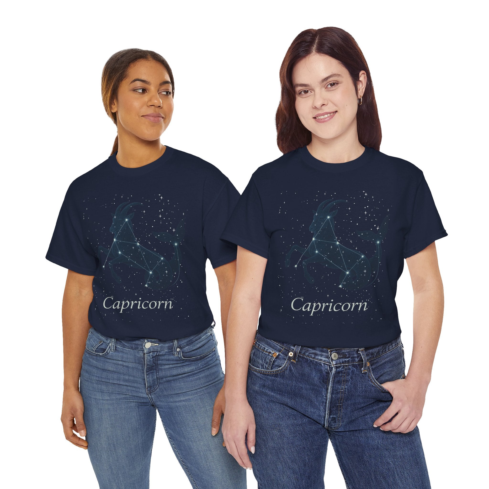 Capricorn Astrology Constellation Unisex Heavy Cotton Tee