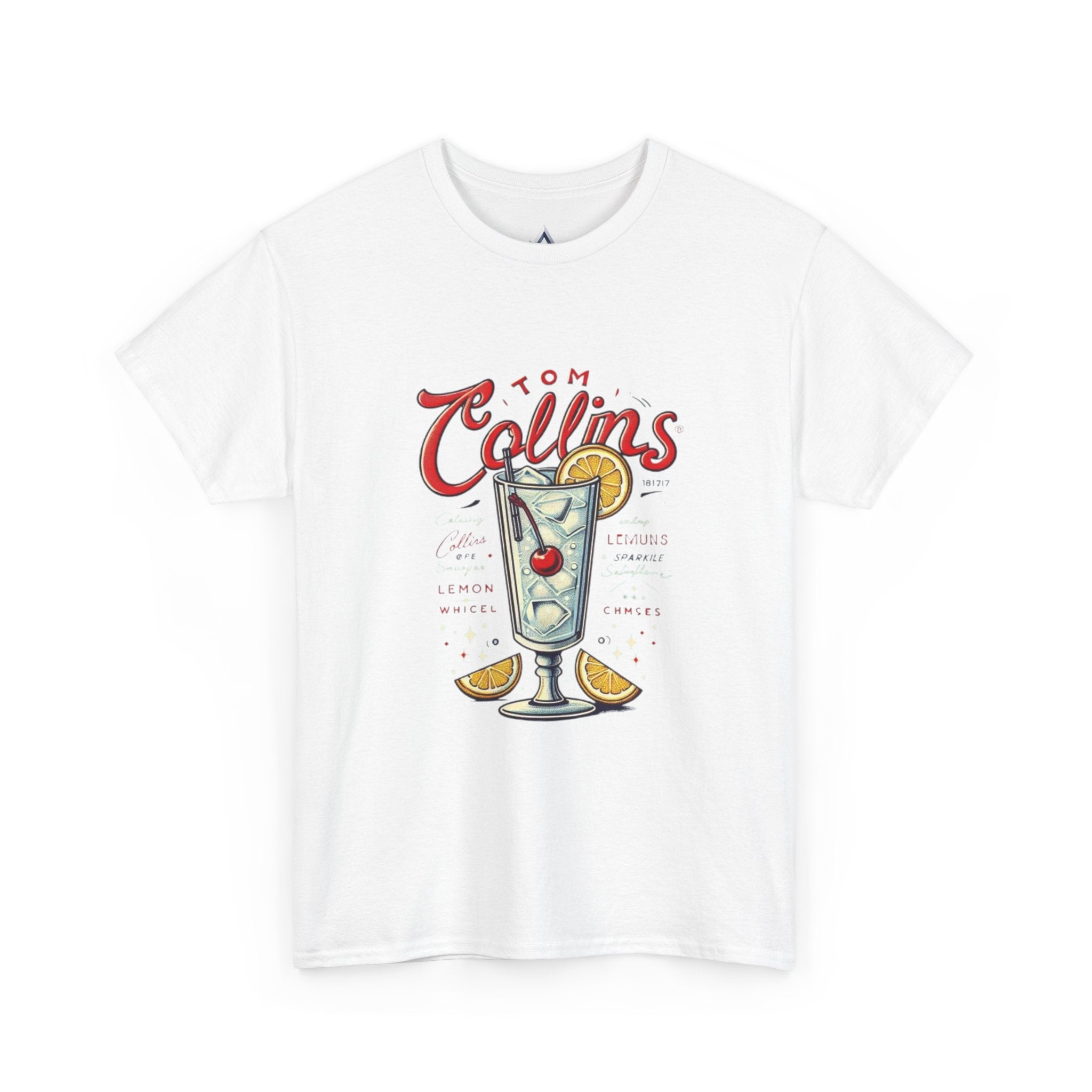 Tom Collins Cocktail Unisex Heavy Cotton Tee