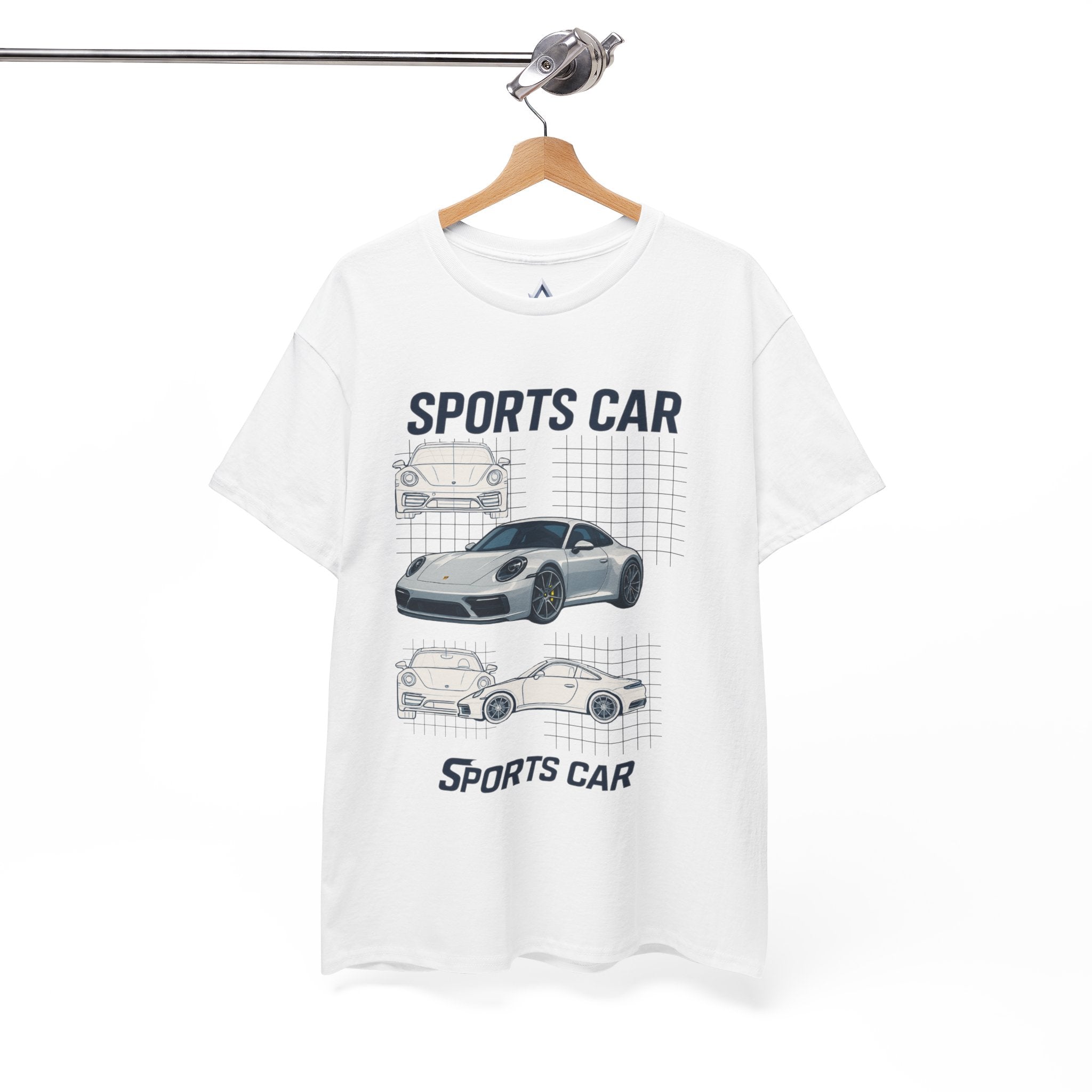 Sporty Car Graphic Heavy Cotton Tee