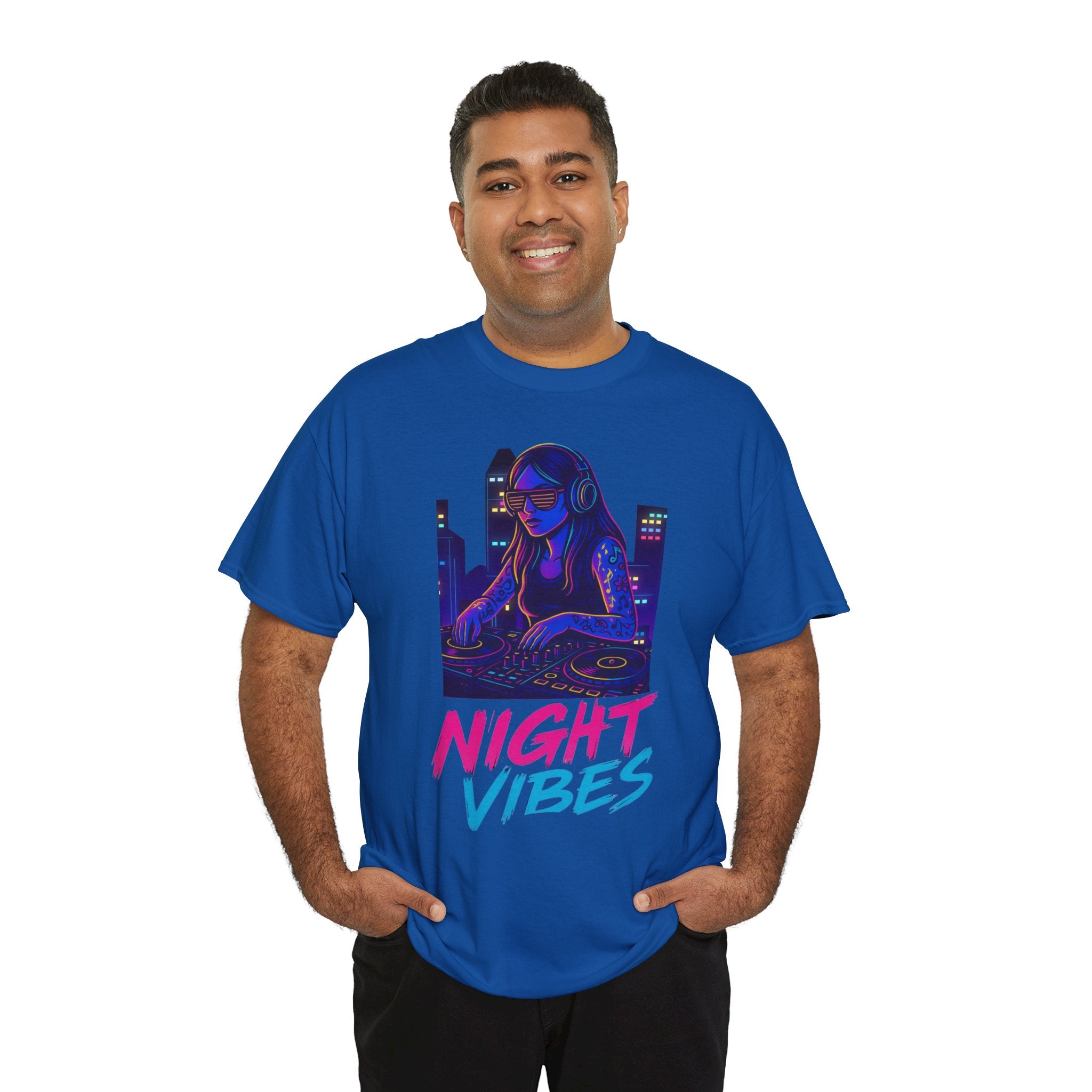 Night Vibes Unisex Heavy Cotton Tee