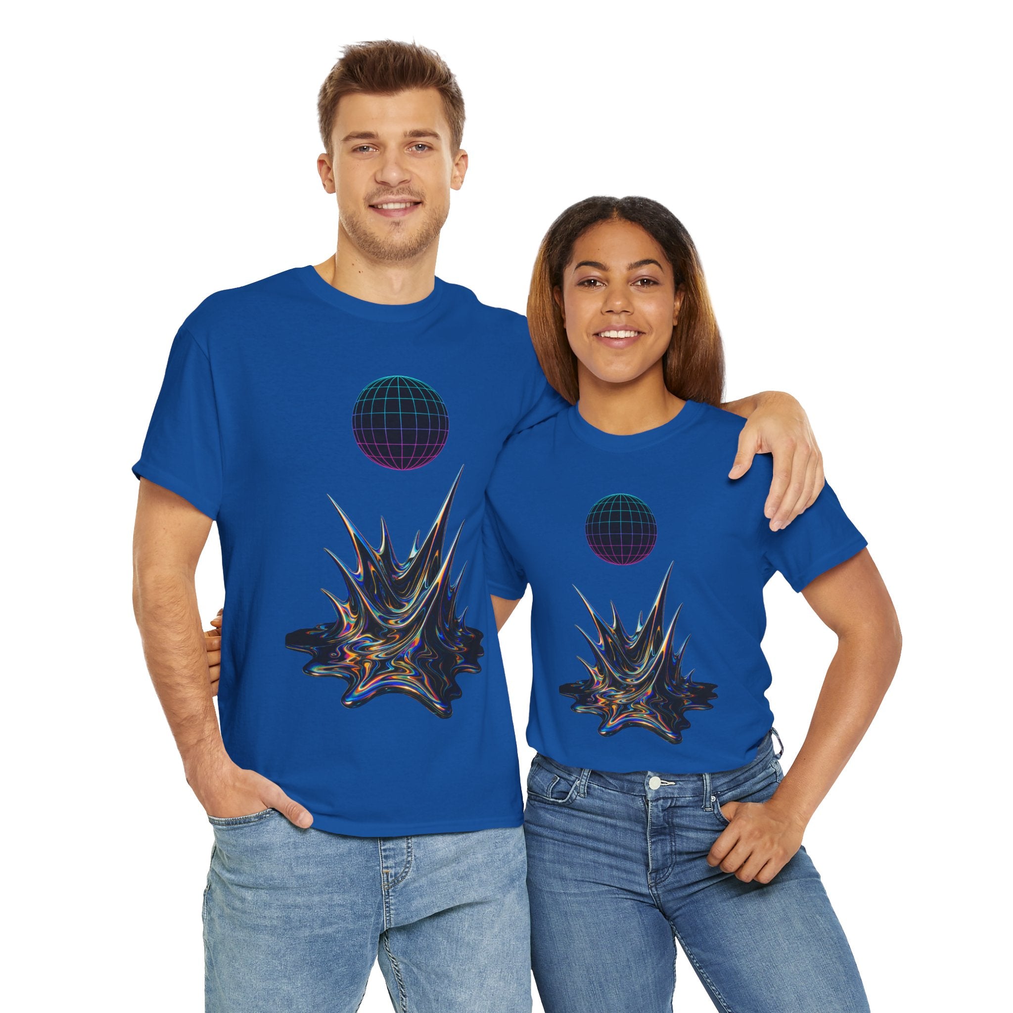 Cosmic Graphic Art Unisex Heavy Cotton Tee